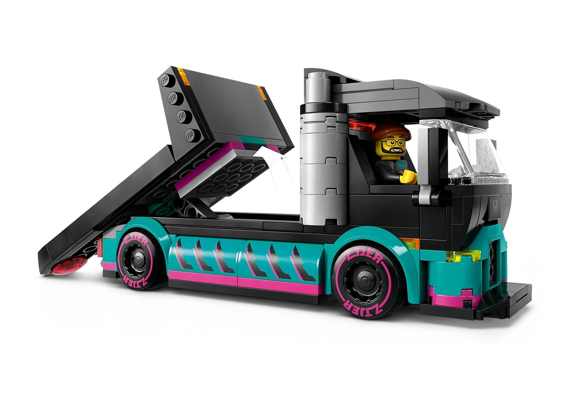 Lego 60406 City: Autotransporter mit Rennwagen - plegobil