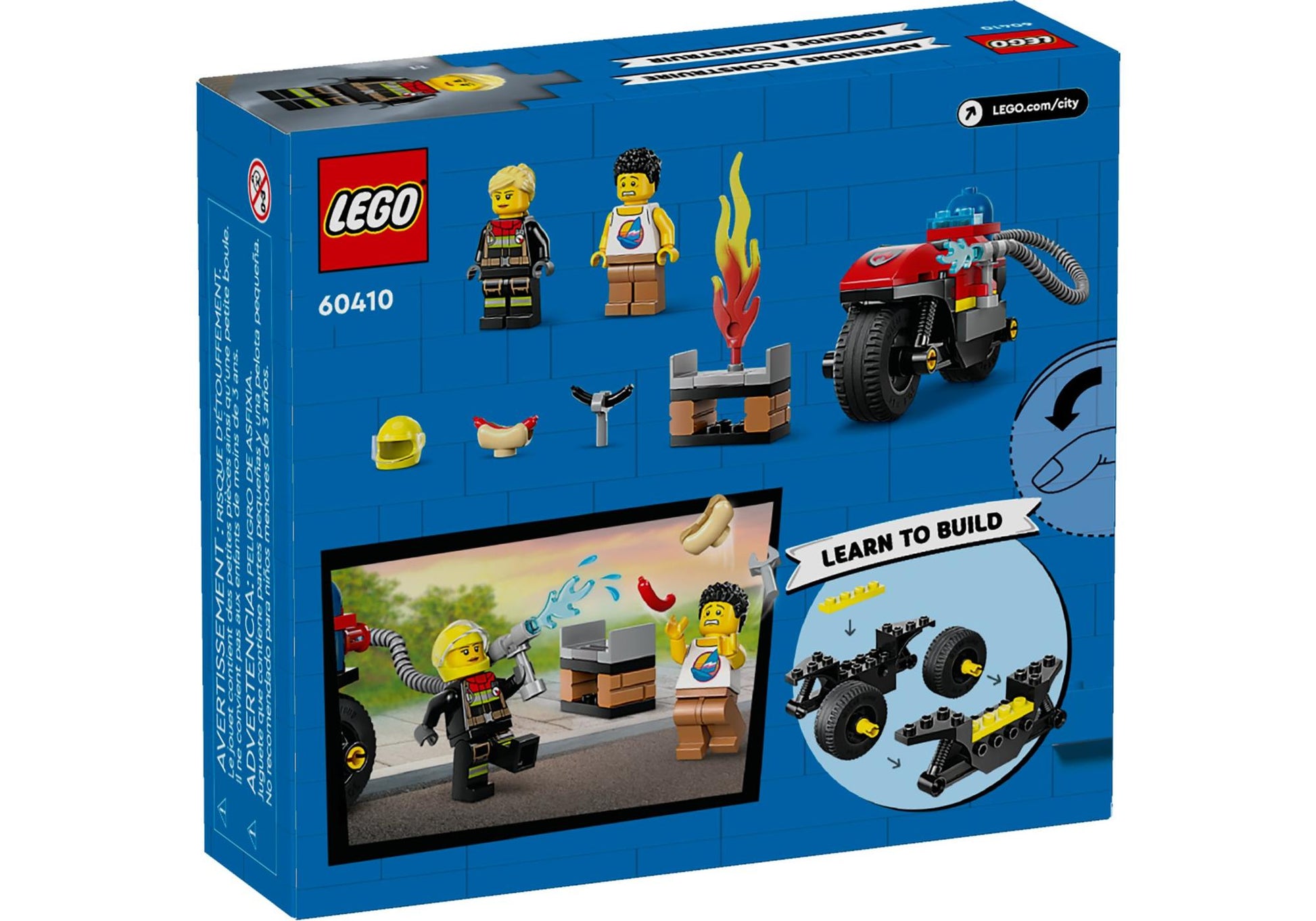 Lego 60410 City: Feuerwehrmotorrad - plegobil
