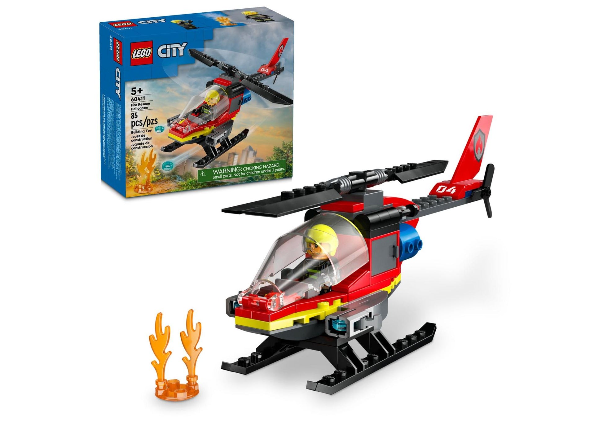 Lego 60411 City: Feuerwehrhubschrauber - plegobil