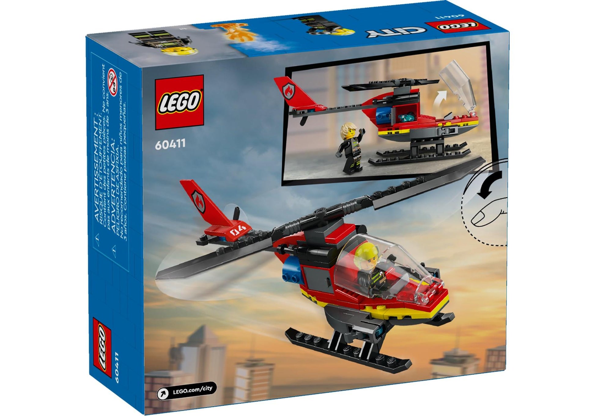 Lego 60411 City: Feuerwehrhubschrauber - plegobil
