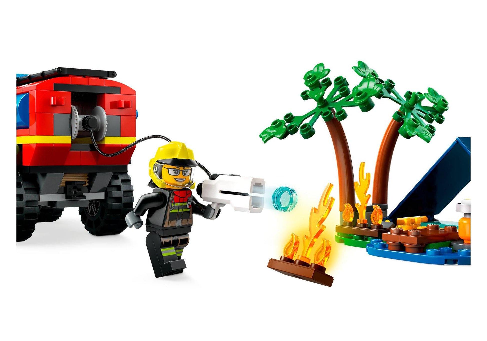 Lego 60412 City: Feuerwehrgeländewagen mit Rettungsboot - plegobil