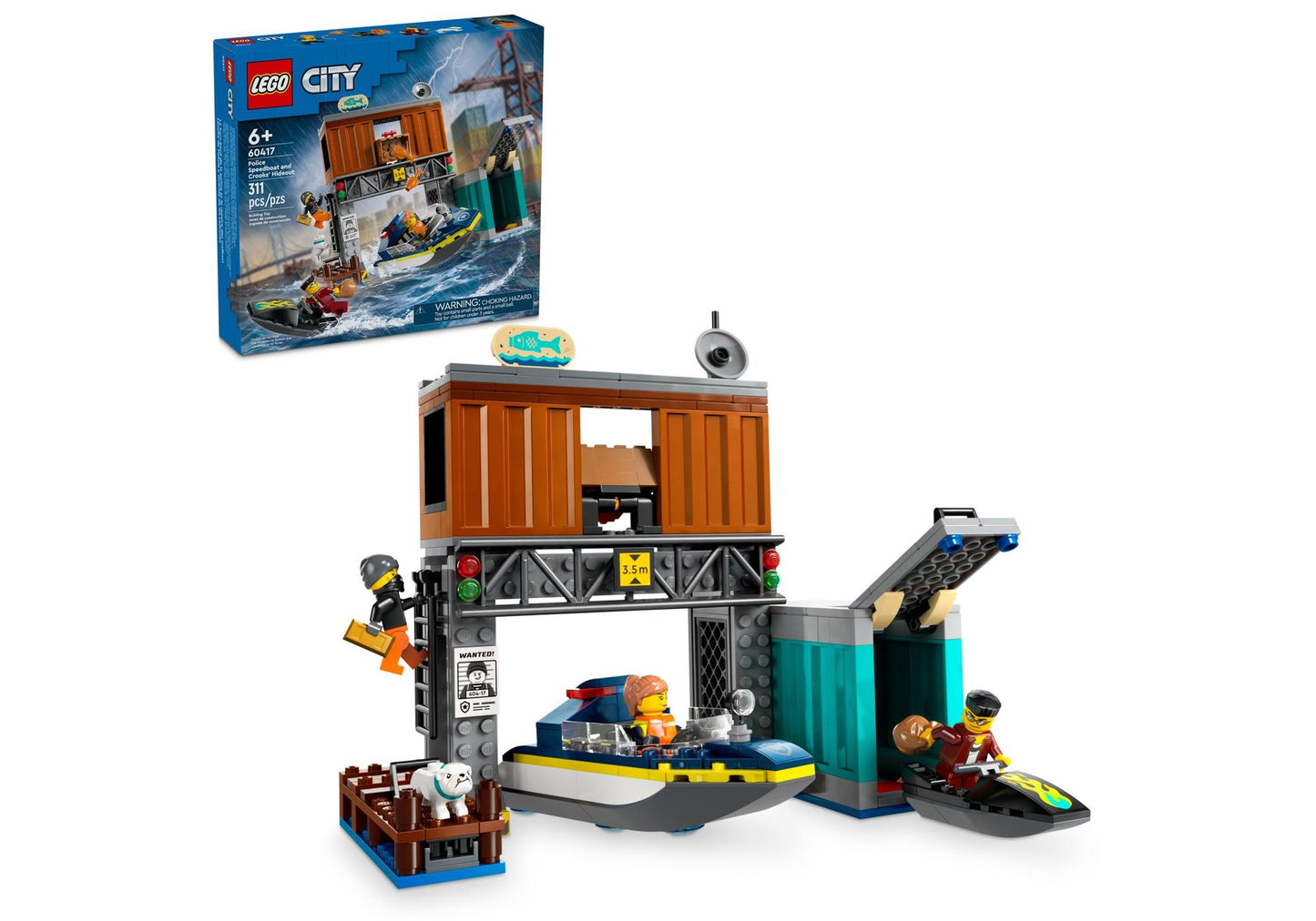 Lego 60417 City: Polizeischnellboot und Ganovenversteck - plegobil