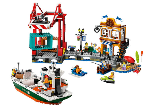 Lego 60422 City: Hafen mit Frachtschiff - plegobil