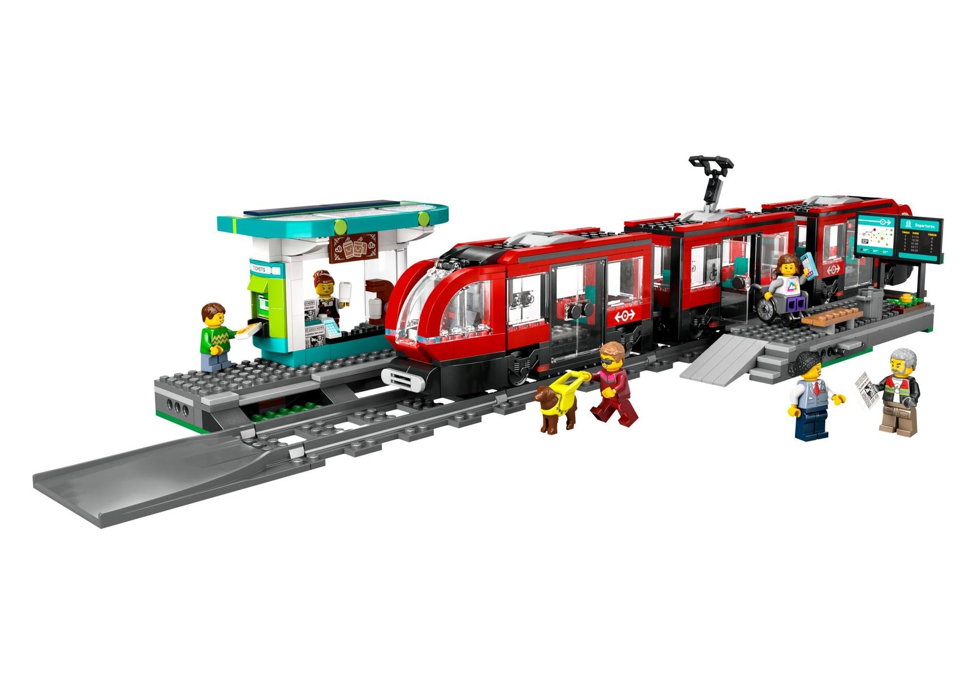 Lego 60423 City: Straßenbahn mit Haltestelle - plegobil