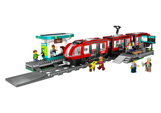 Lego 60423 City: Straßenbahn mit Haltestelle - plegobil