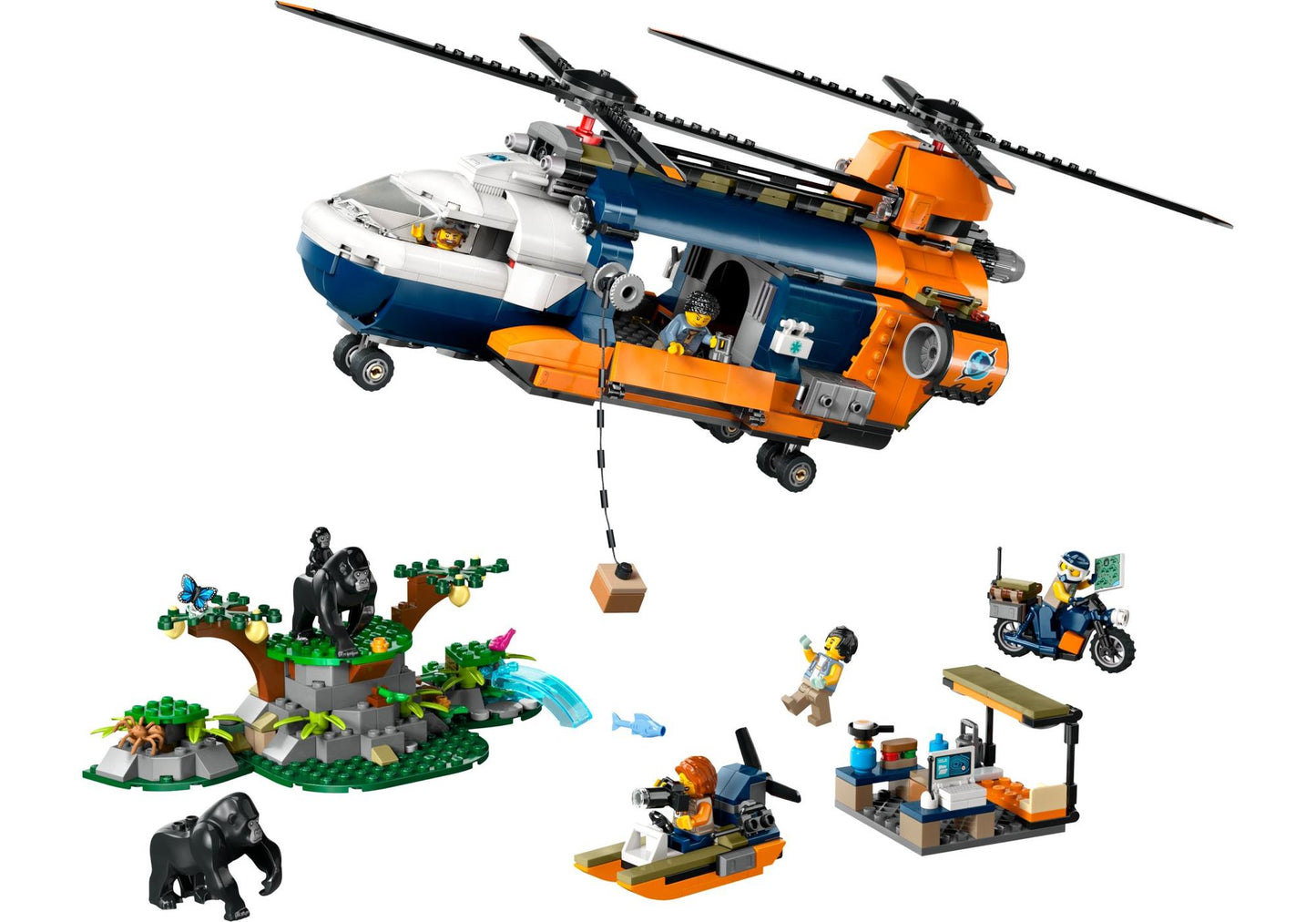Lego 60437 City: Dschungelforscher-Hubschrauber - plegobil