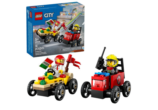 Lego 60458 City: Pizzalieferwagen vs. Löschauto