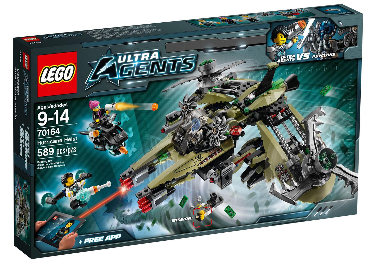 Lego 70164 Ultra Agents: Hurrikan-Überfall - plegobil