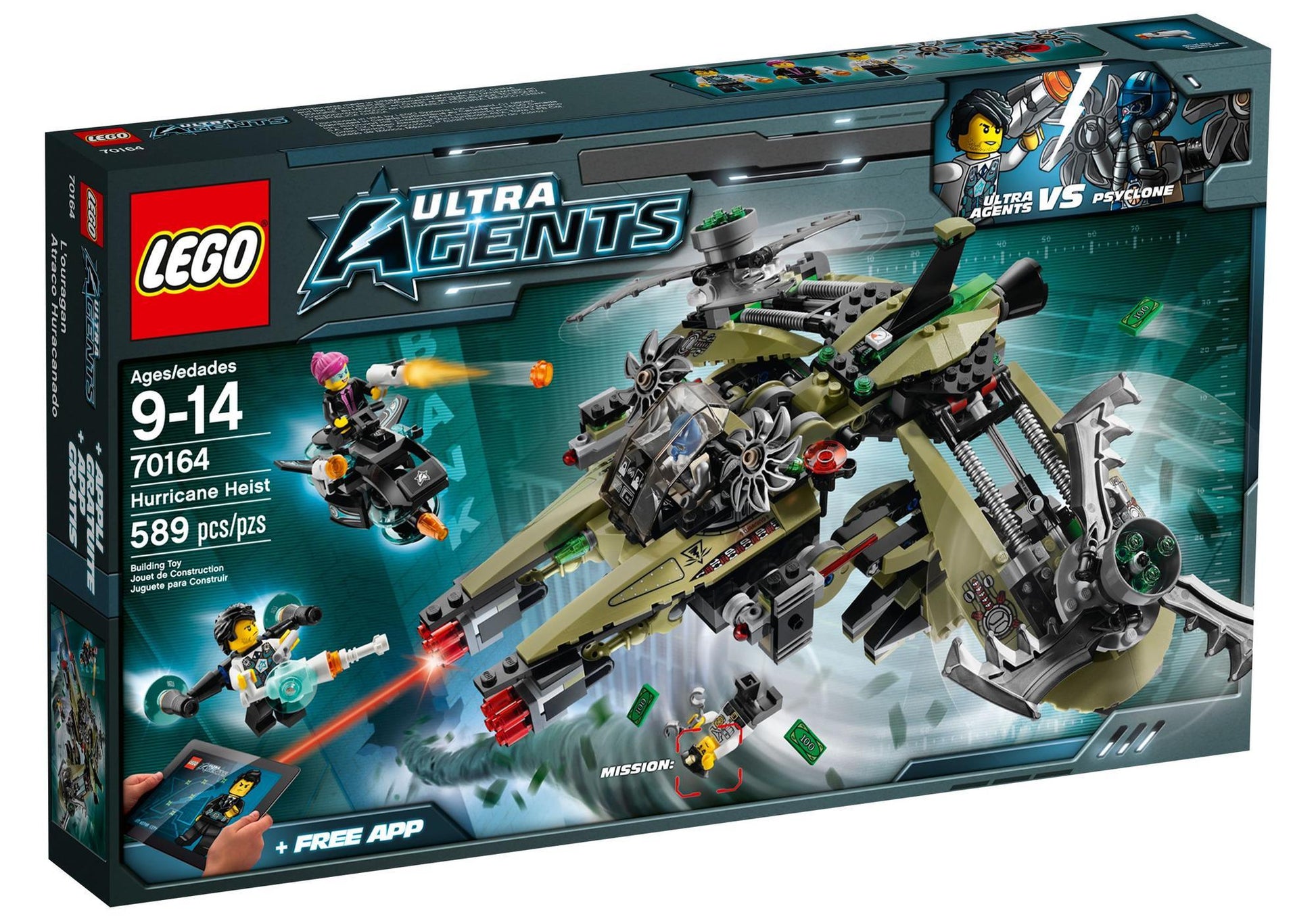 Lego 70164 Ultra Agents: Hurrikan-Überfall - plegobil