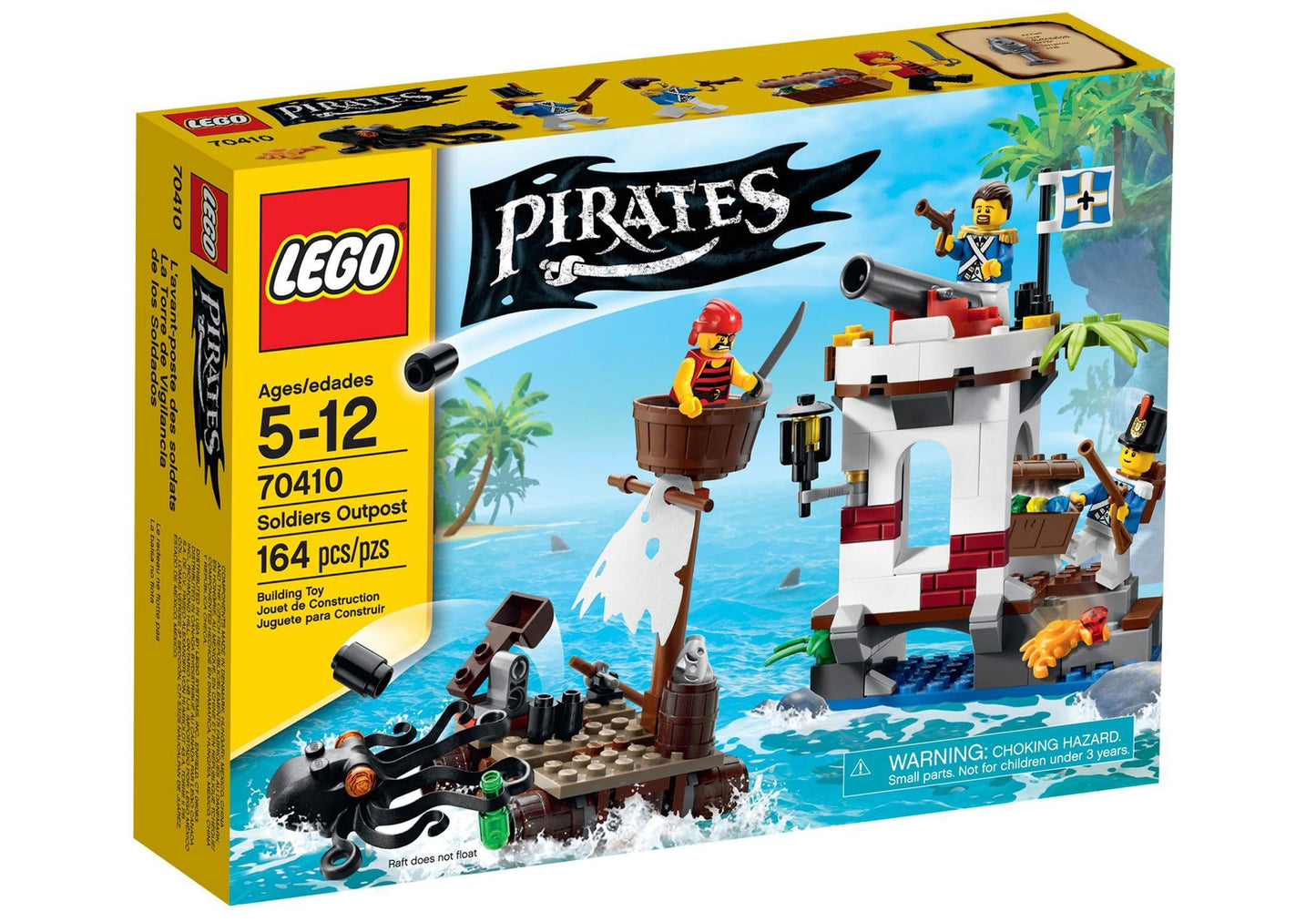 Lego 70410 Pirates: Soldaten-Wachposten mit Piratenfloß - plegobil