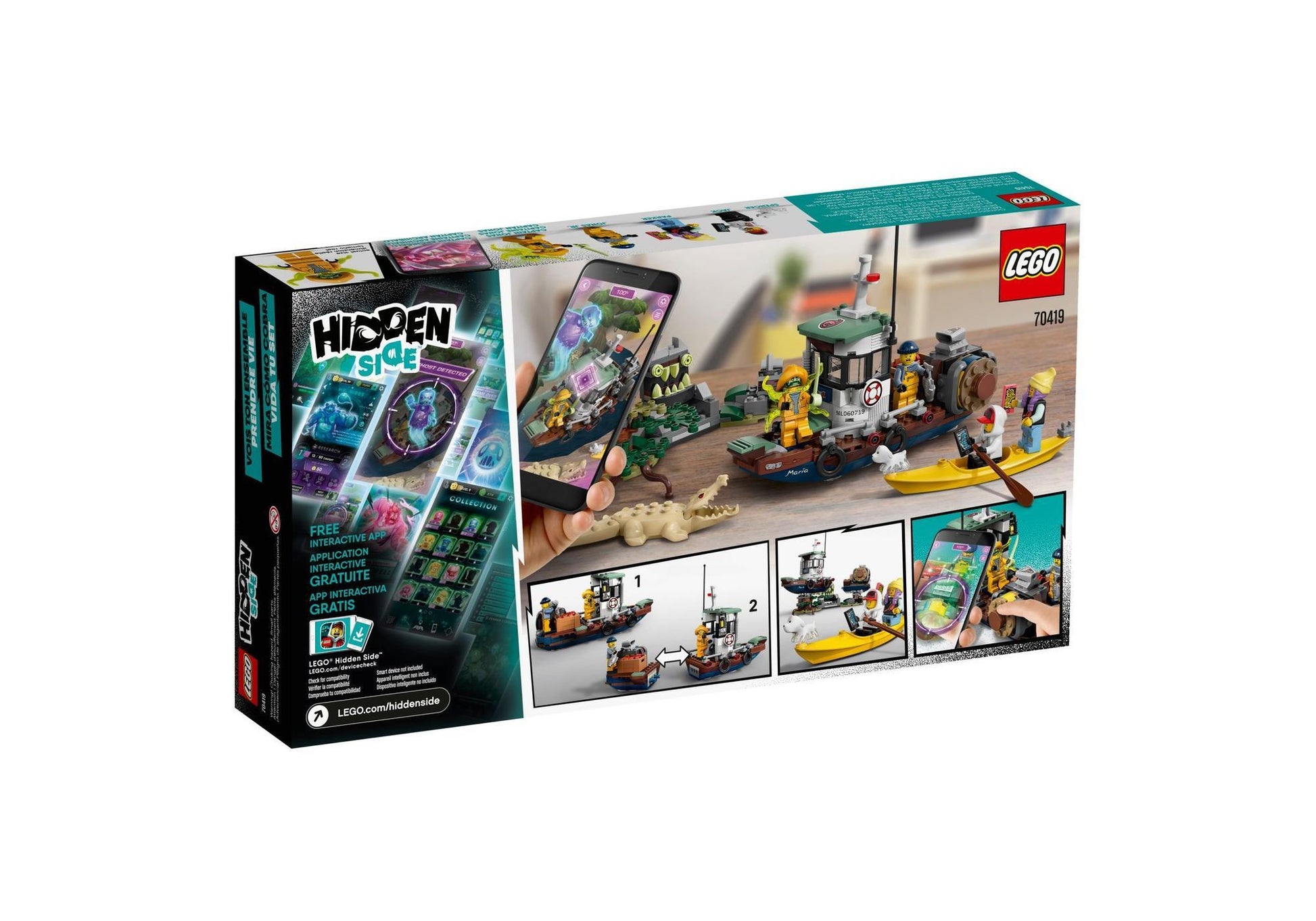 Lego 70419 Hidden Side: Gekenterter Garnelenkutter - plegobil