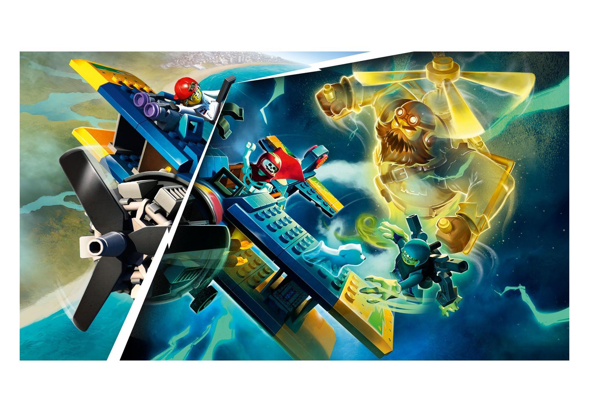 Lego 70429 Hidden Side: El Fuegos Stunt-Flugzeug - plegobil