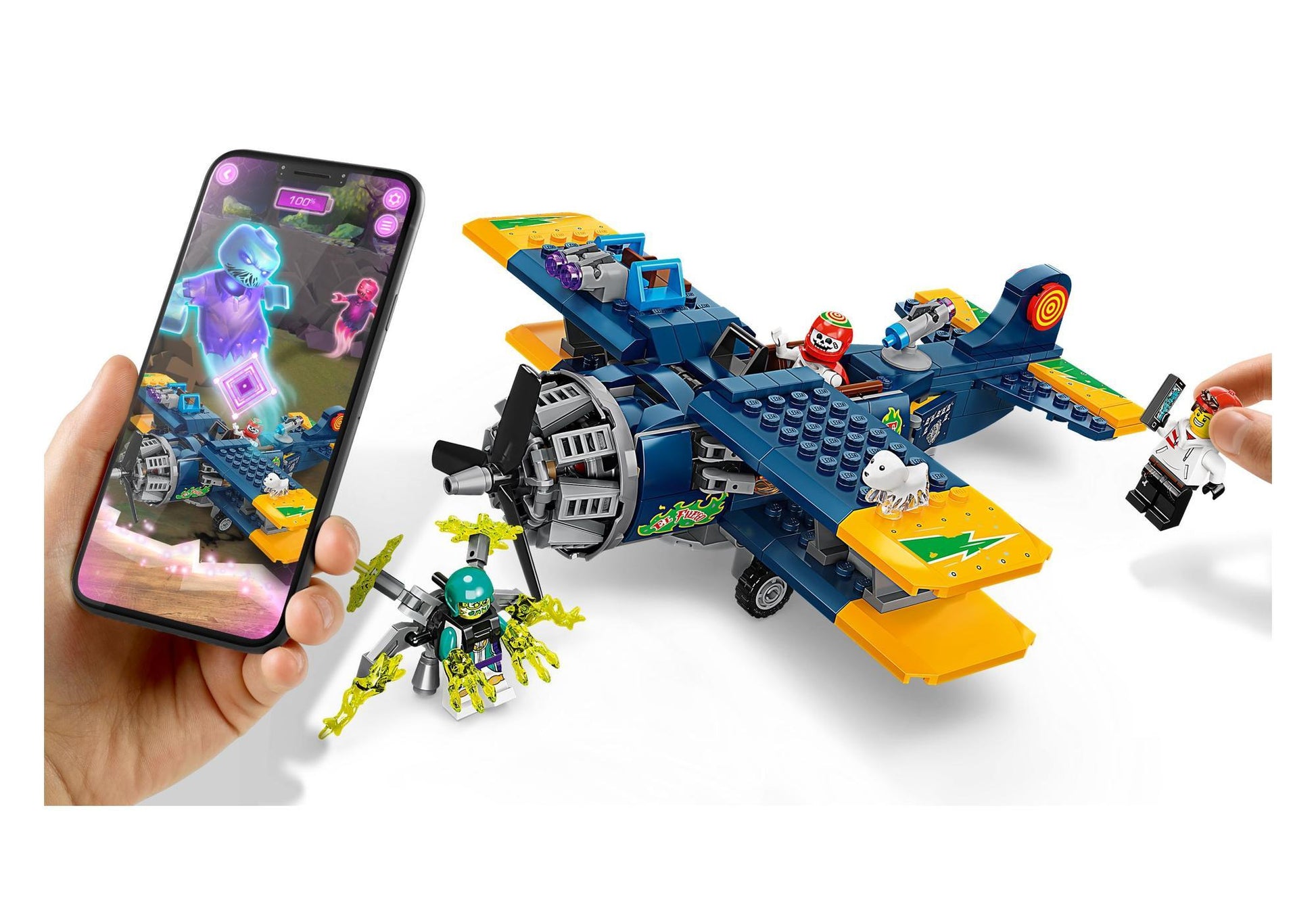 Lego 70429 Hidden Side: El Fuegos Stunt-Flugzeug - plegobil