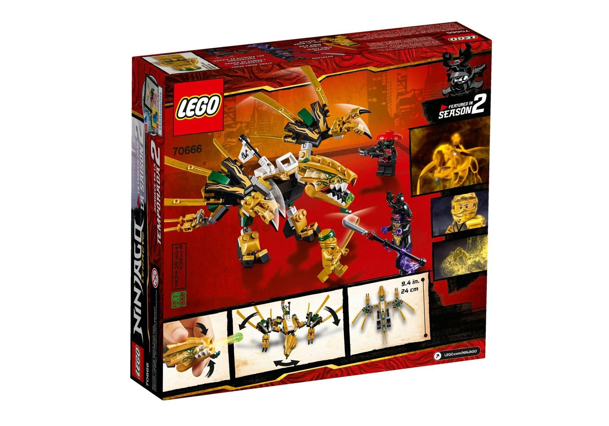 Lego 70666 Ninjago: Goldener Drache - plegobil