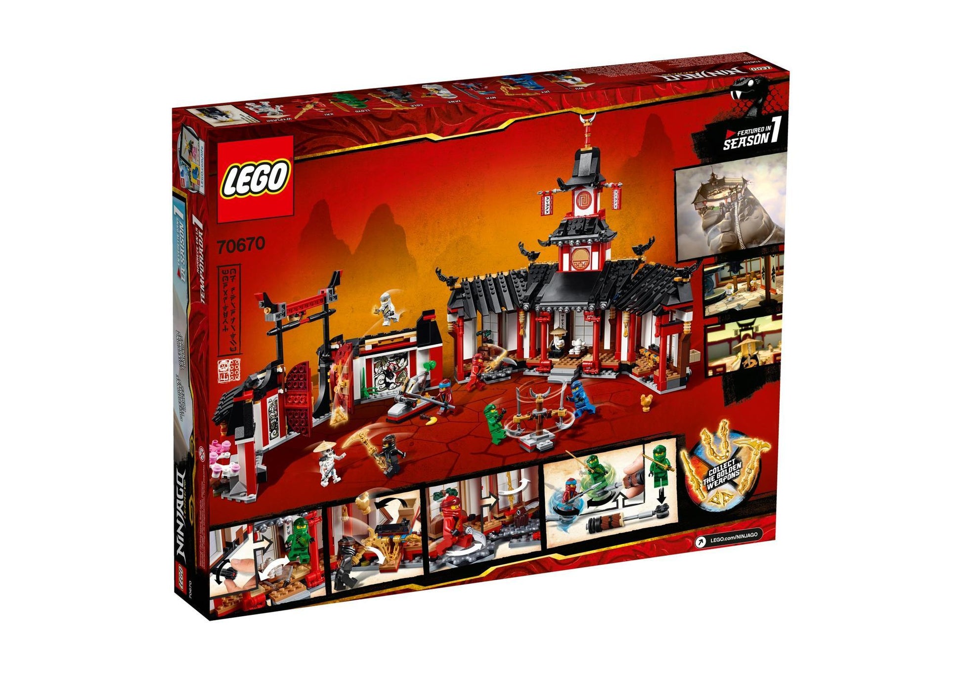 Lego 70670 Ninjago: Kloster des Spinjitzu - plegobil