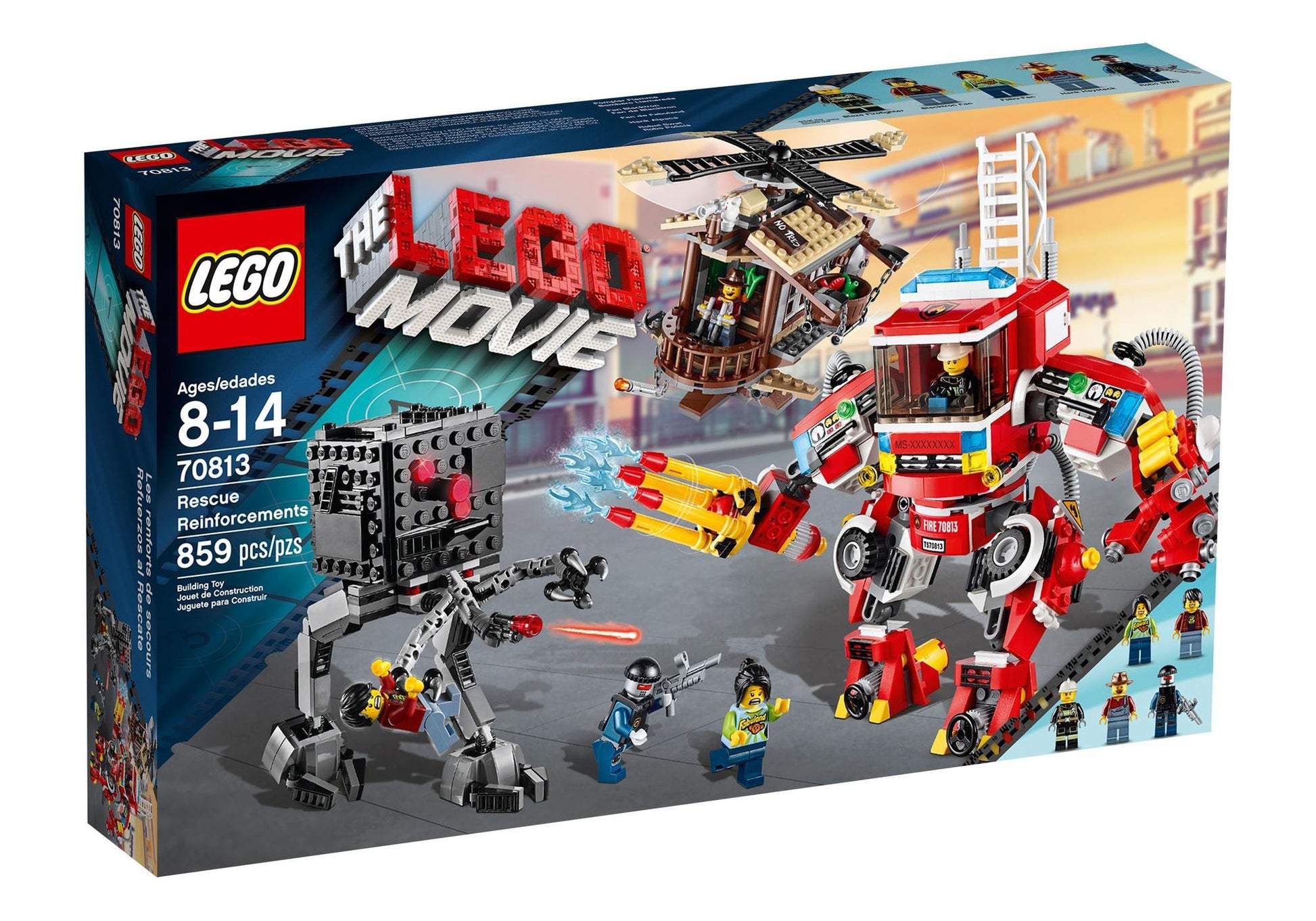 Lego 70813 The Lego Movie: Windmühle und Feuerwehr-Roboter Verstärkung - plegobil