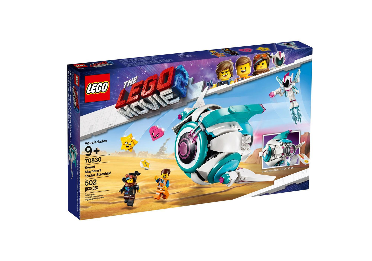 Lego 70830 The Lego Movie 2: Sweet Mischmaschs Schwester-Raumschiff - plegobil