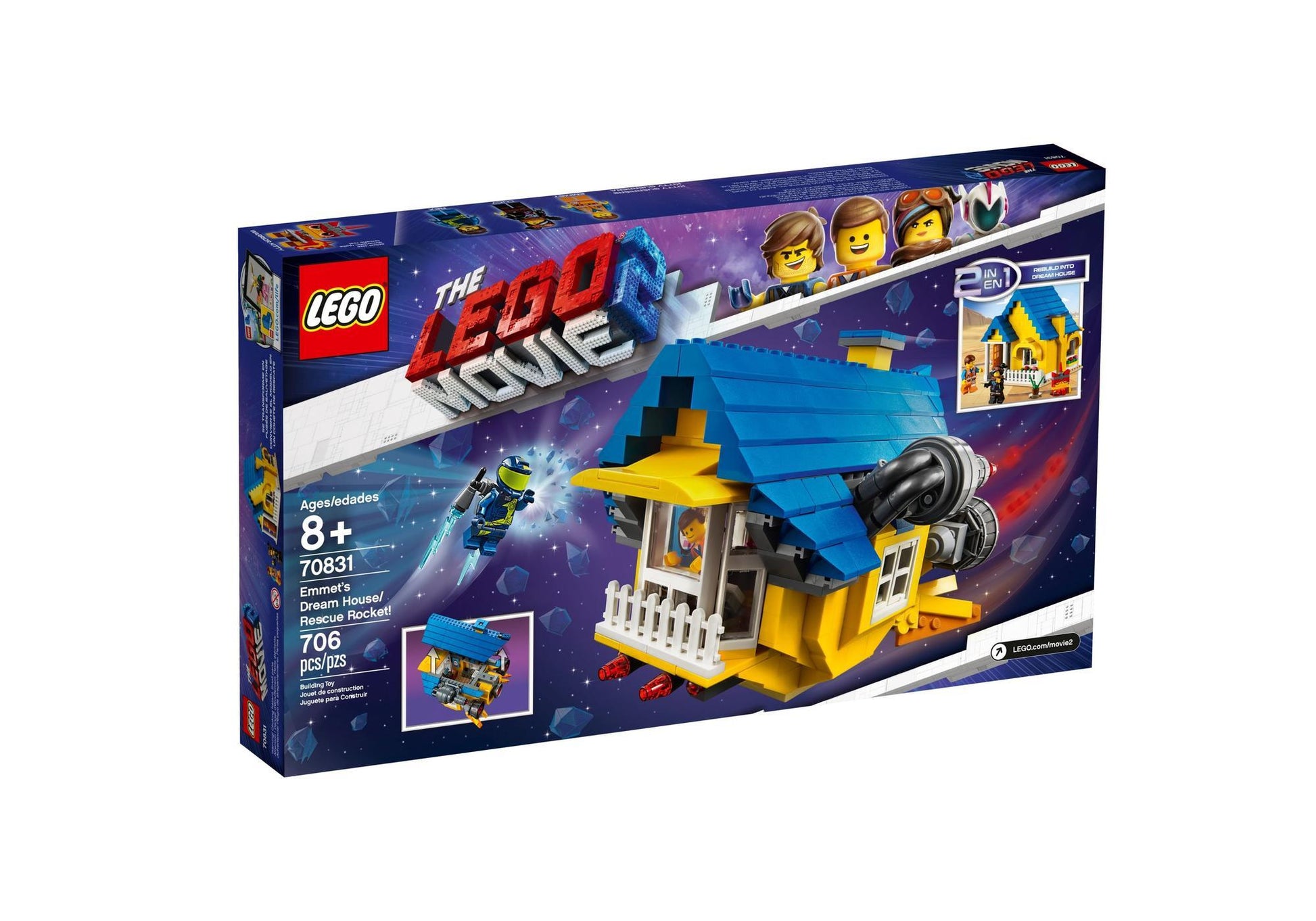 Lego 70831 The Lego Movie 2: Emmets Traumhaus/Rettungsrakete! - plegobil