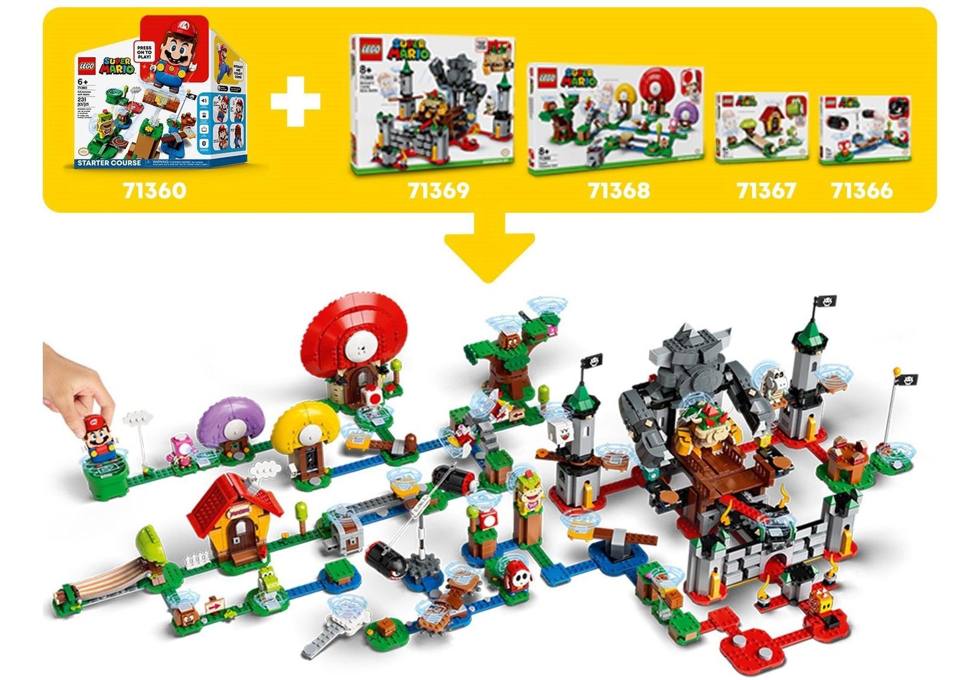Lego 71365 Super Mario: Piranha-Pflanze-Powerwippe - Erweiterungsset - plegobil