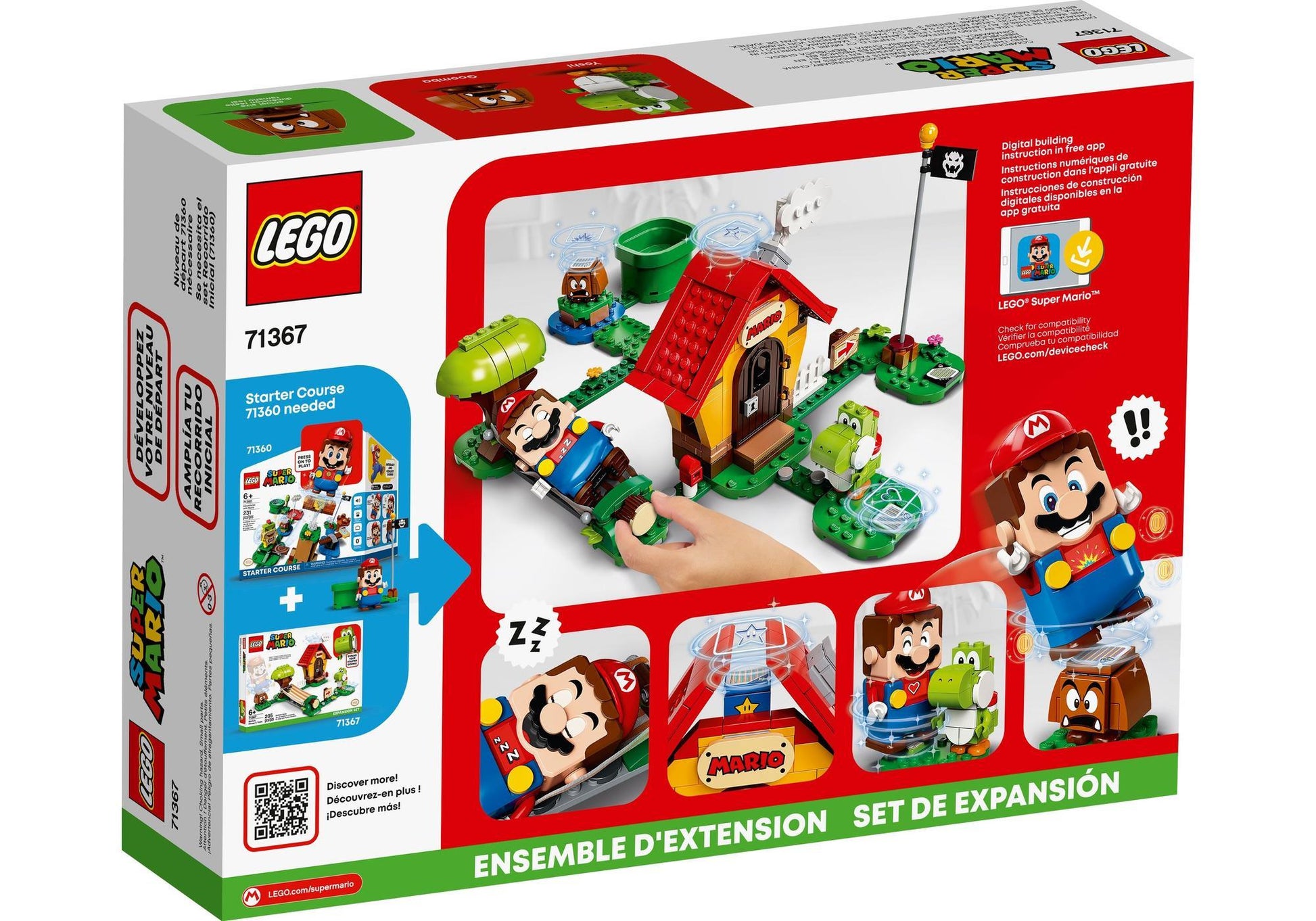 Lego 71367 Super Mario: Marios Haus und Yoshi - Erweiterungsset - plegobil