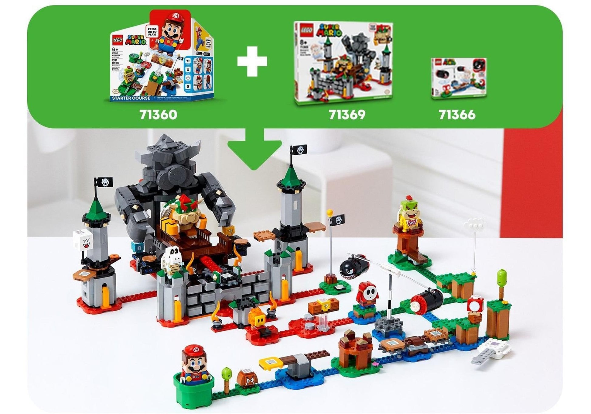 Lego 71369 Super Mario: Bowsers Festung - Erweiterungsset - plegobil