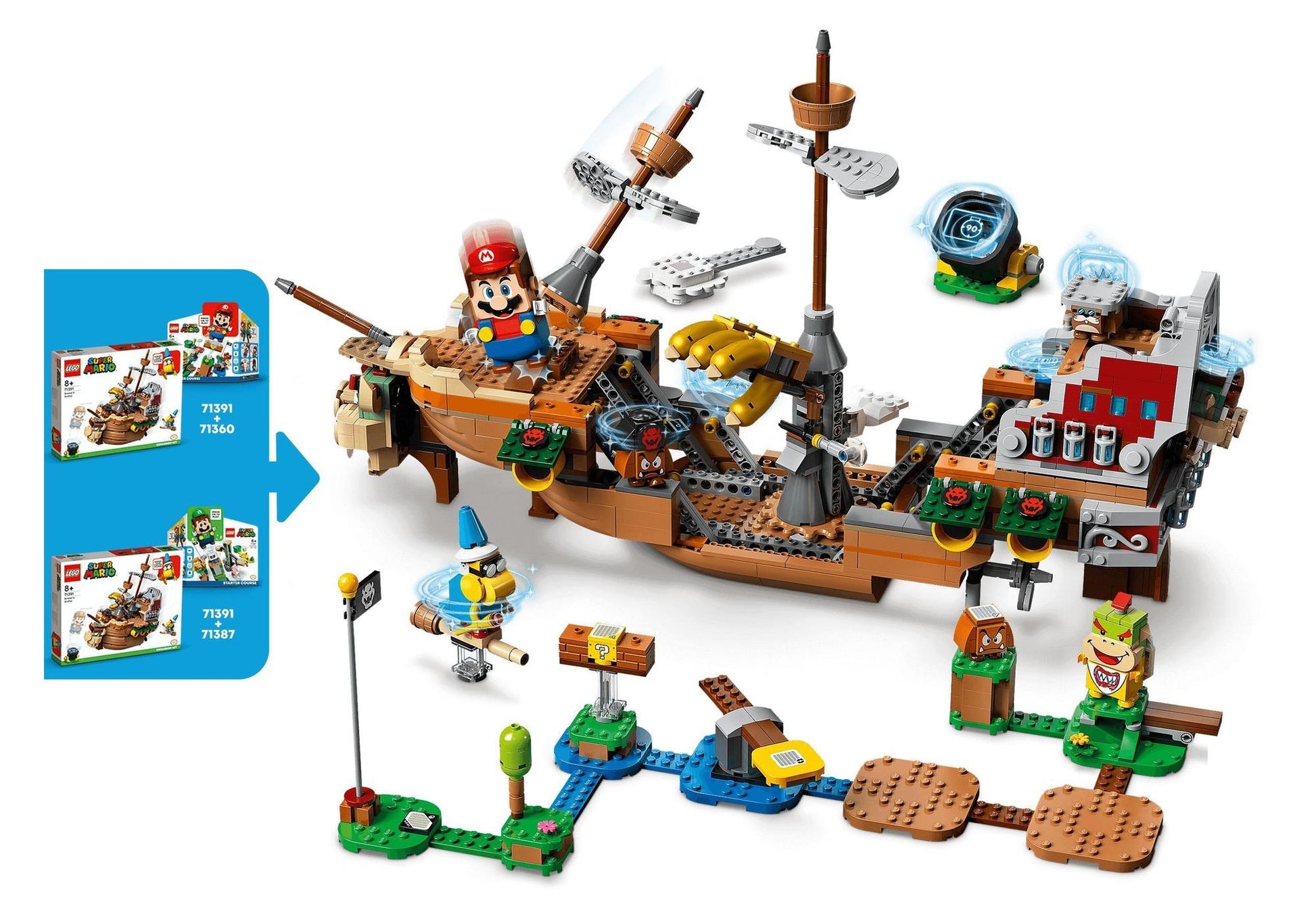 Lego 71391 Super Mario: Bowsers Luftschiff - Erweiterungsset - plegobil