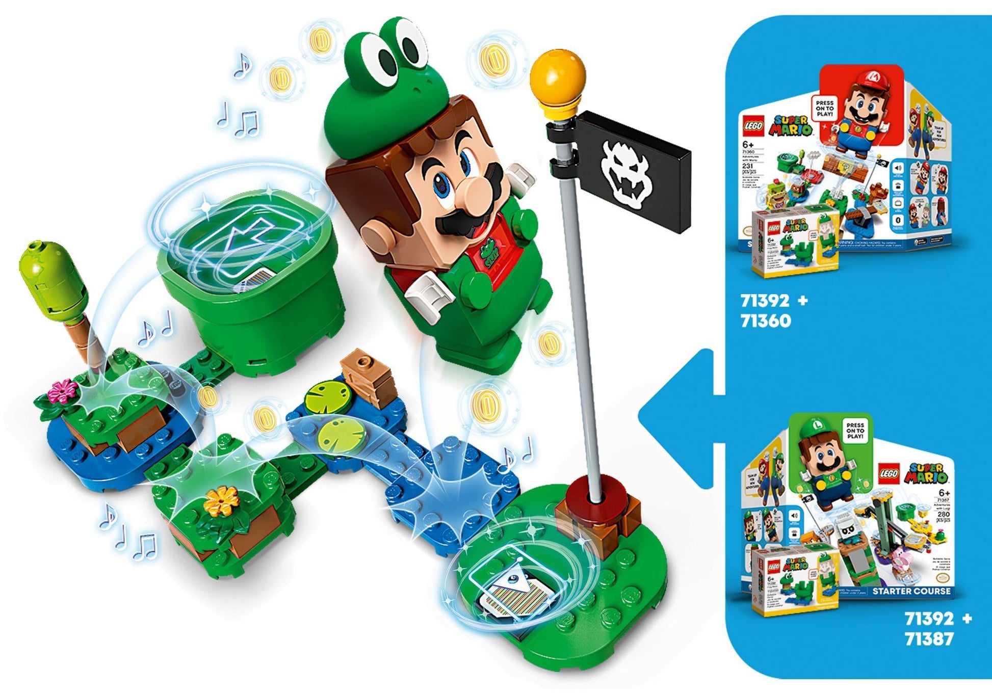 Lego 71392 Super Mario: Frosch-Mario Anzug - plegobil