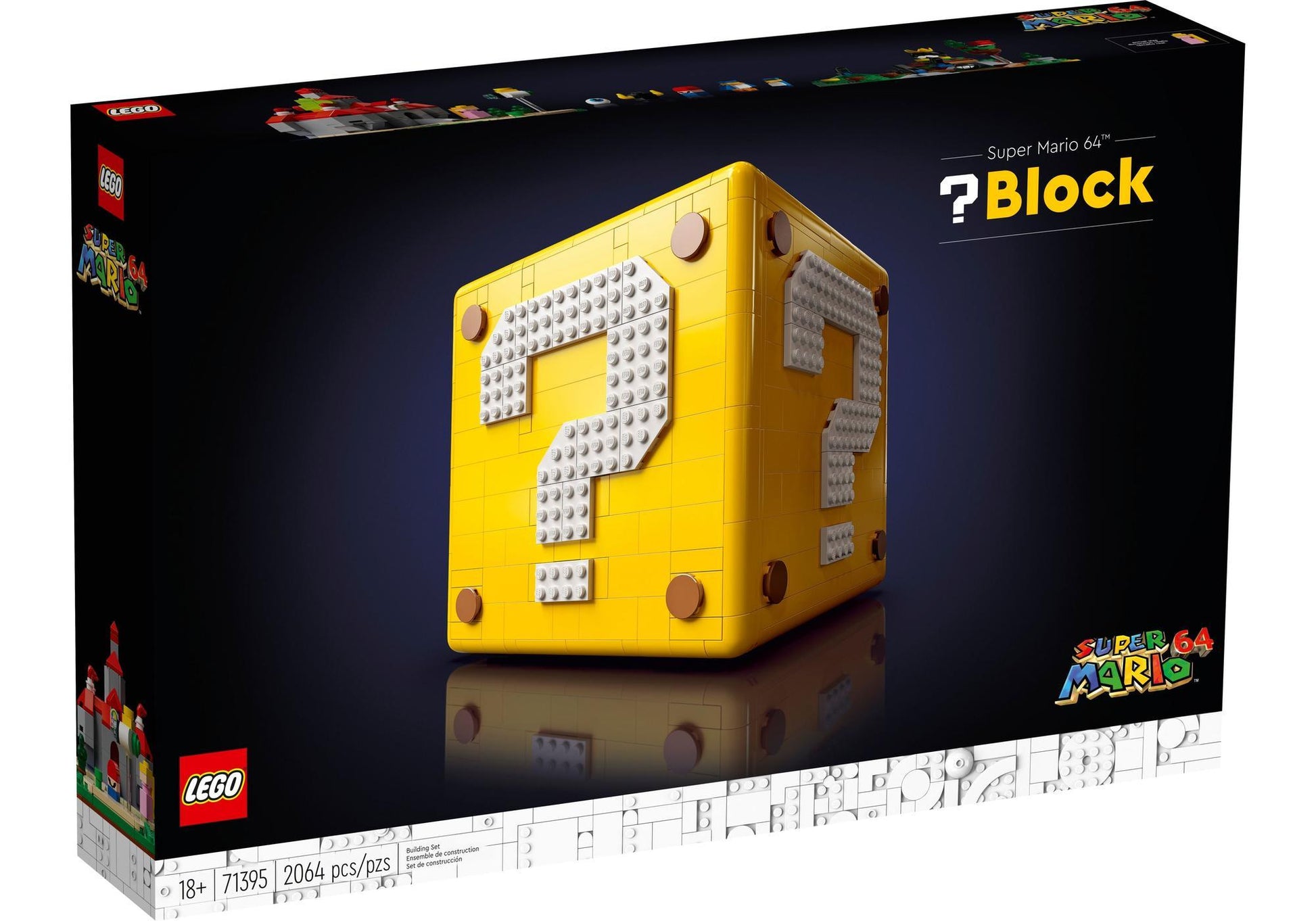 Lego 71395 Super Mario: Fragezeichen-Block aus Super Mario 64 - plegobil
