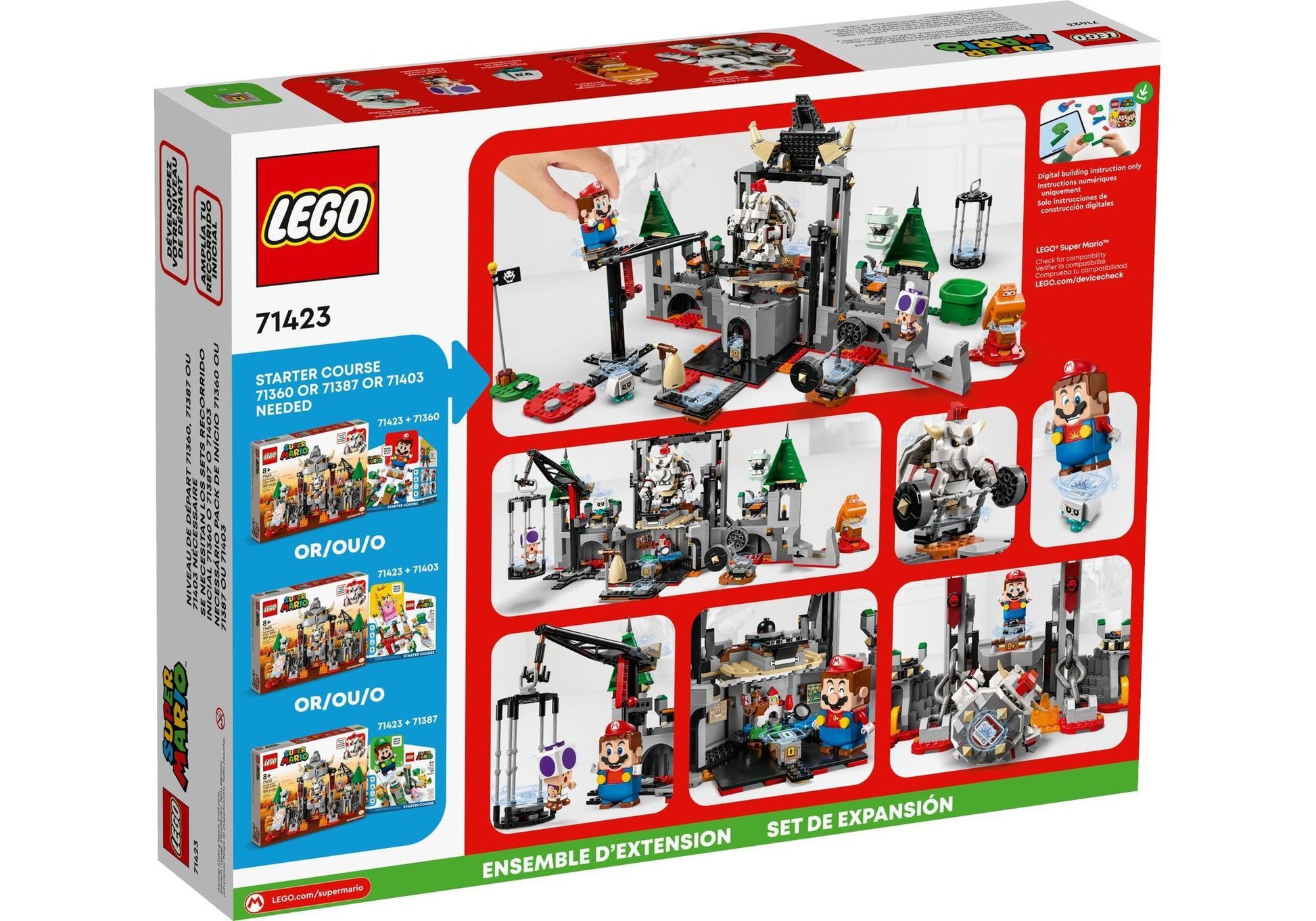 Lego 71423 Super Mario: Knochen-Bowsers Festungsschlacht - Erweiterungsset - plegobil