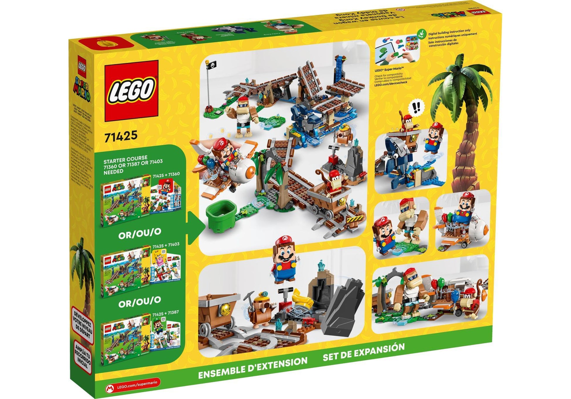Lego 71425 Super Mario: Diddy Kongs Lorenritt - Erweiterungsset - plegobil