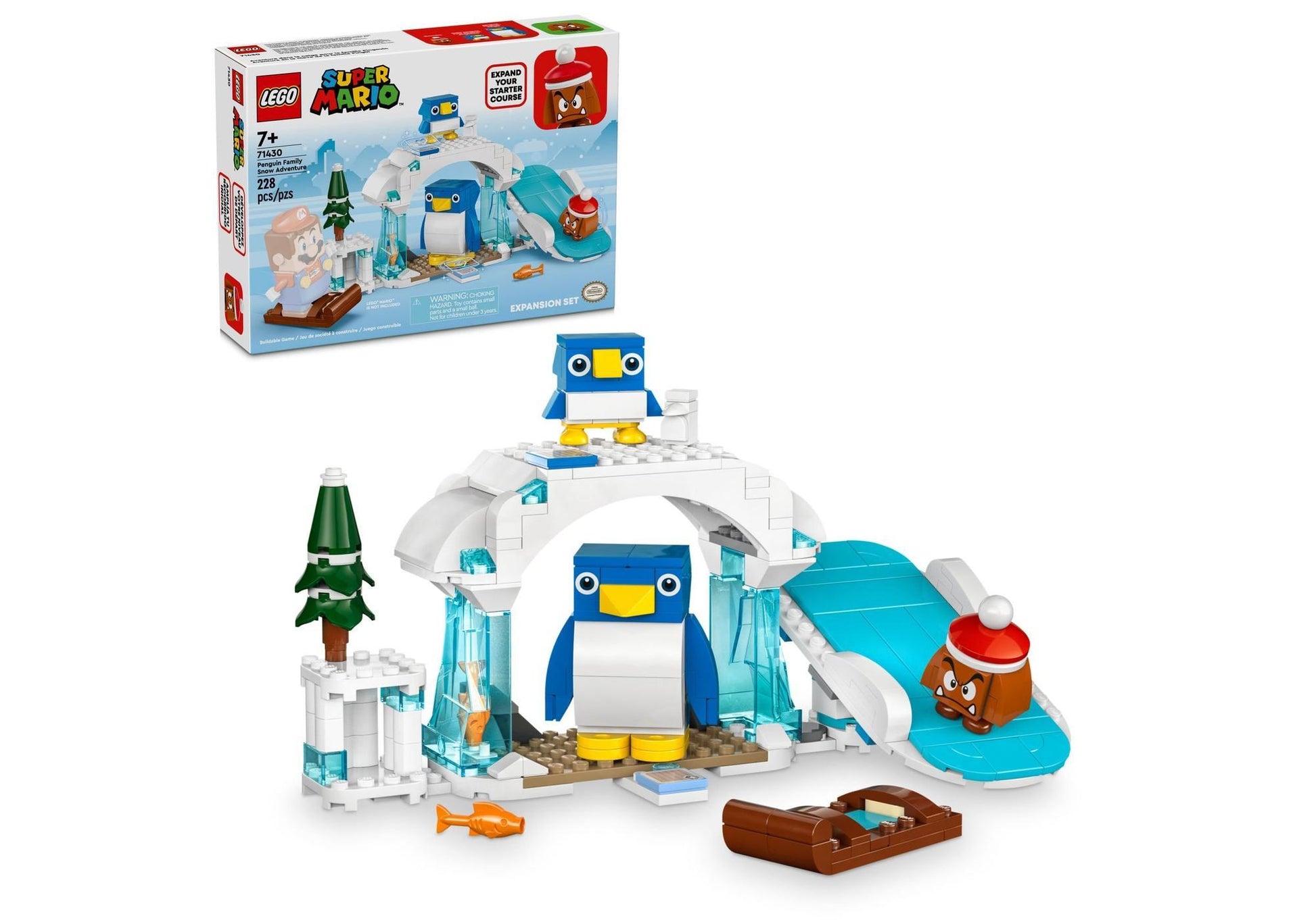 Lego 71430 Super Mario: Schneeabenteuer mit Familie Pinguin - Erweiterungsset - plegobil