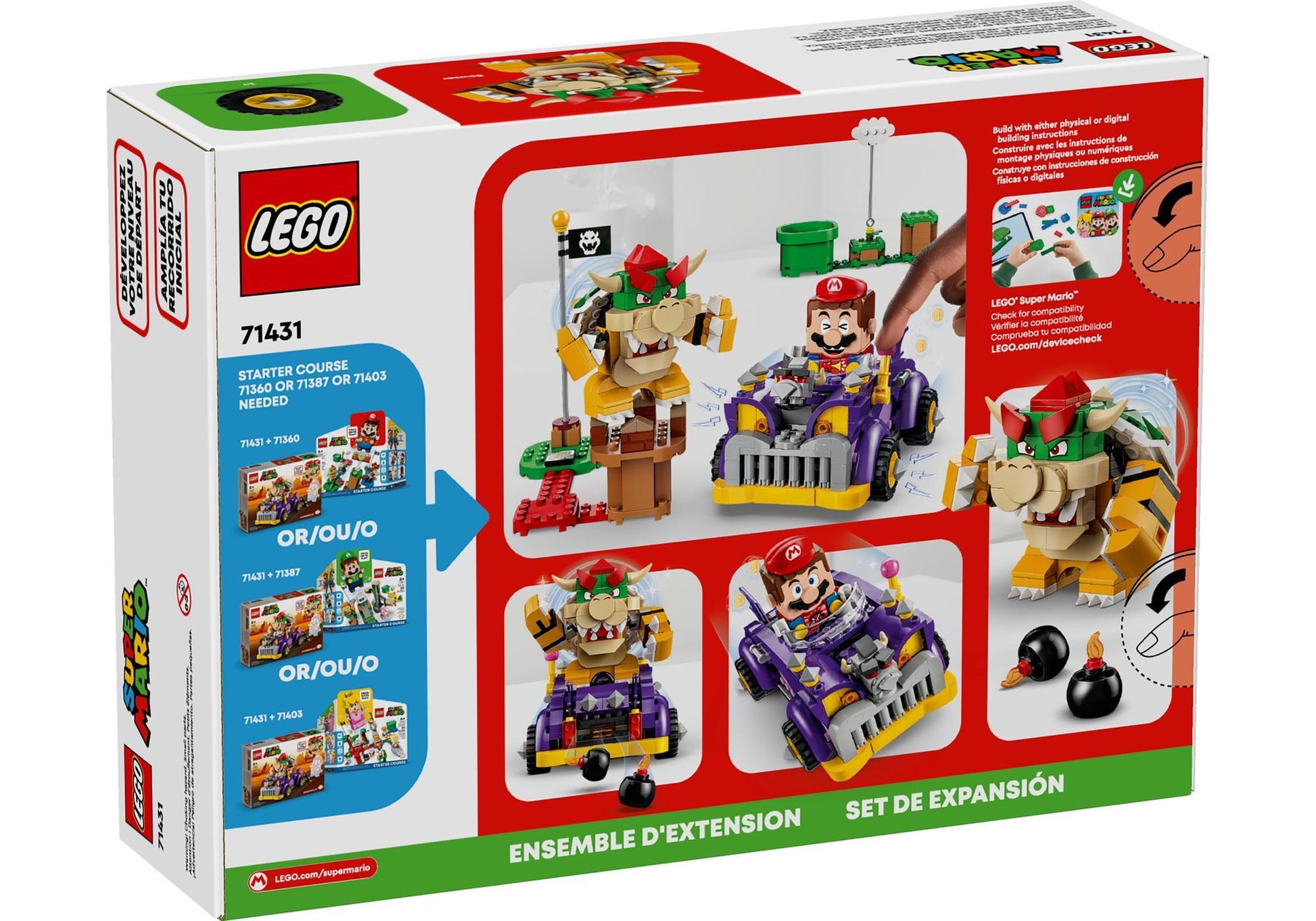 Lego 71431 Super Mario: Bowsers Monsterkarre - Erweiterungsset - plegobil