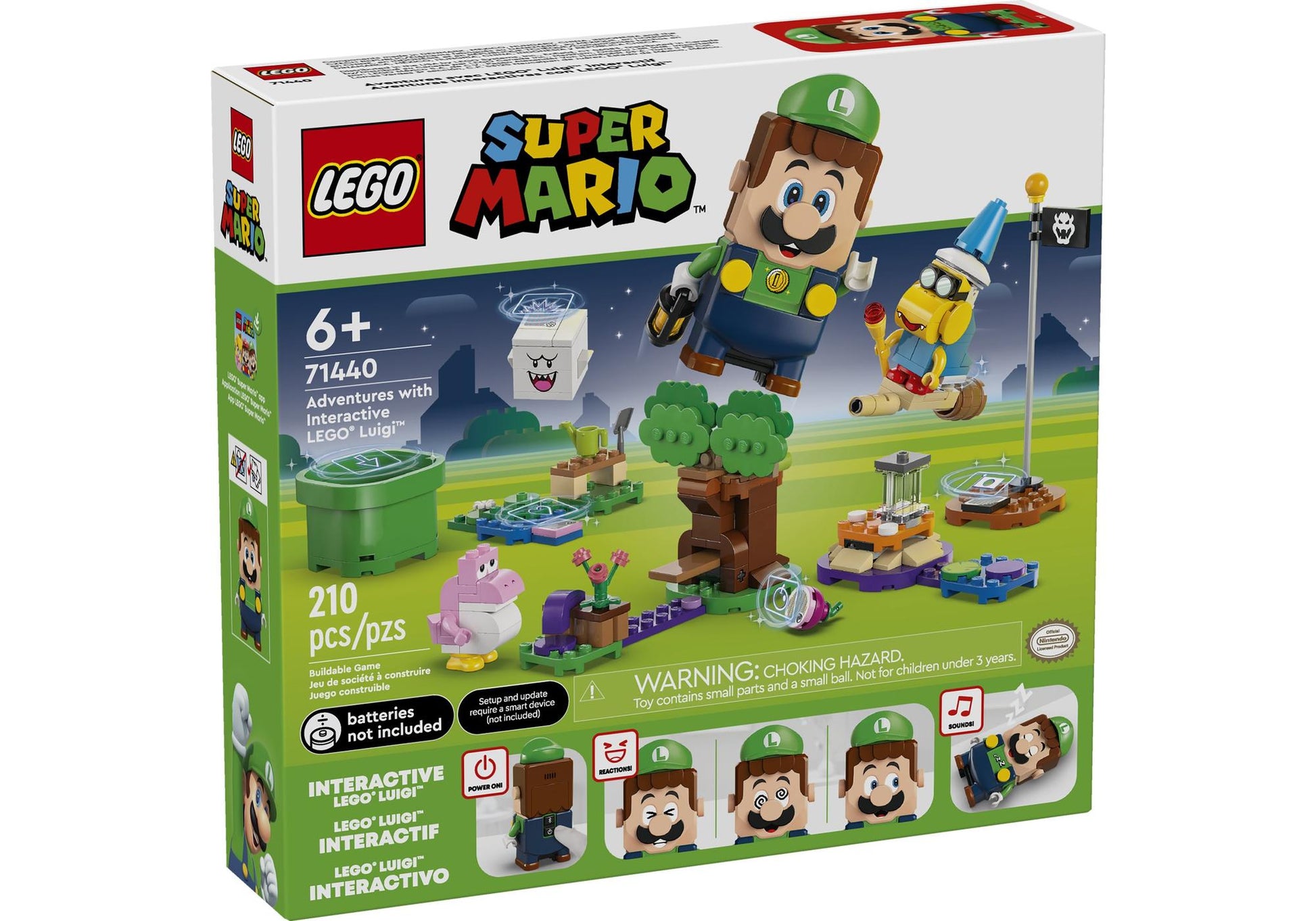 Lego 71440 Super Mario: Abenteuer mit dem interaktiven LEGO Luigi - plegobil