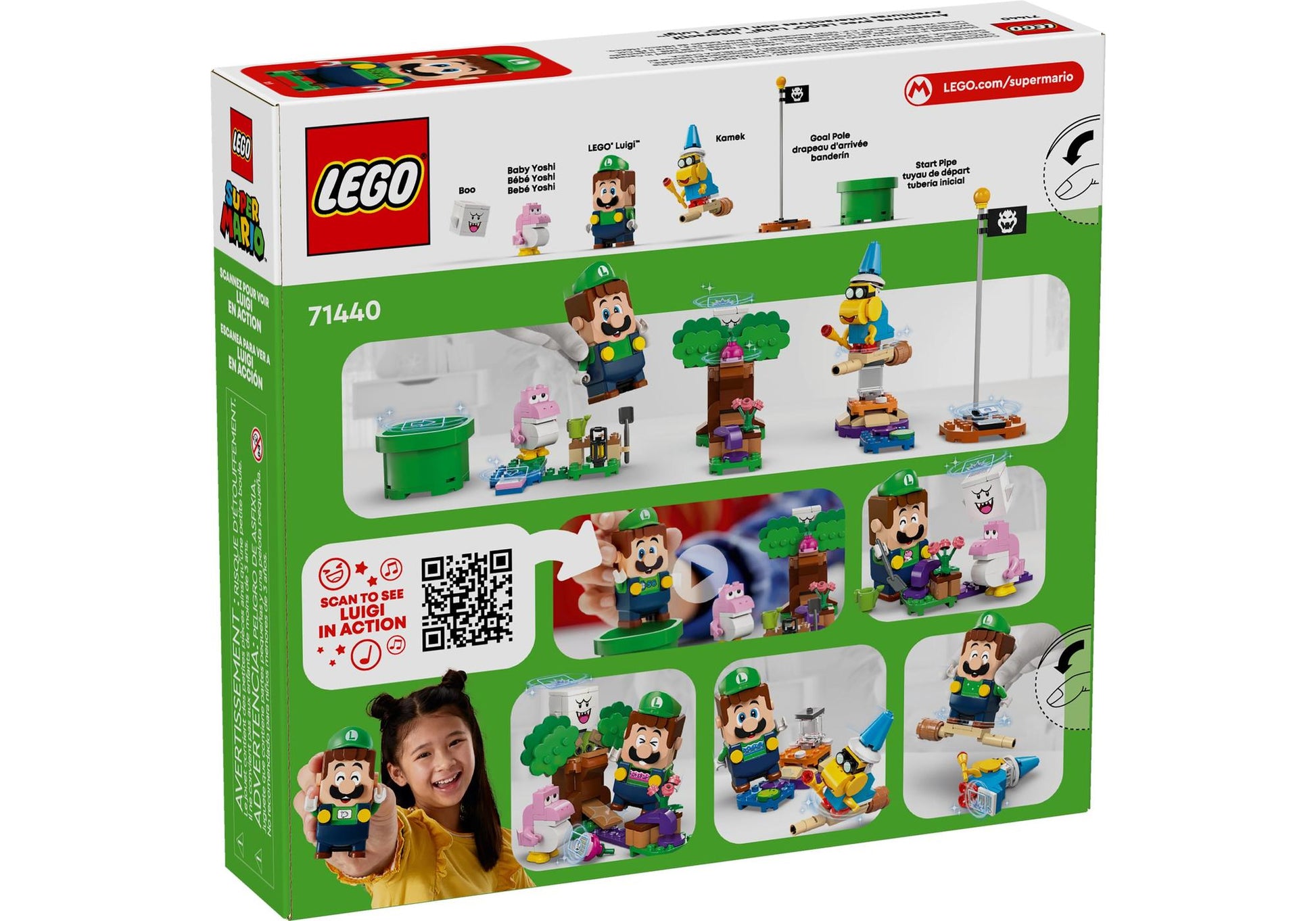 Lego 71440 Super Mario: Abenteuer mit dem interaktiven LEGO Luigi - plegobil