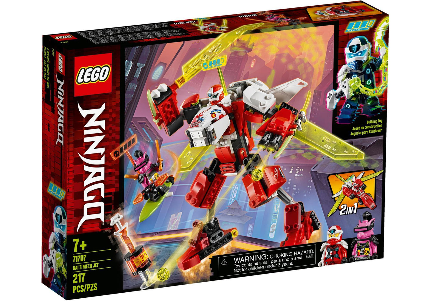 Lego 71707 Ninjago: Kais Mech Jet - plegobil