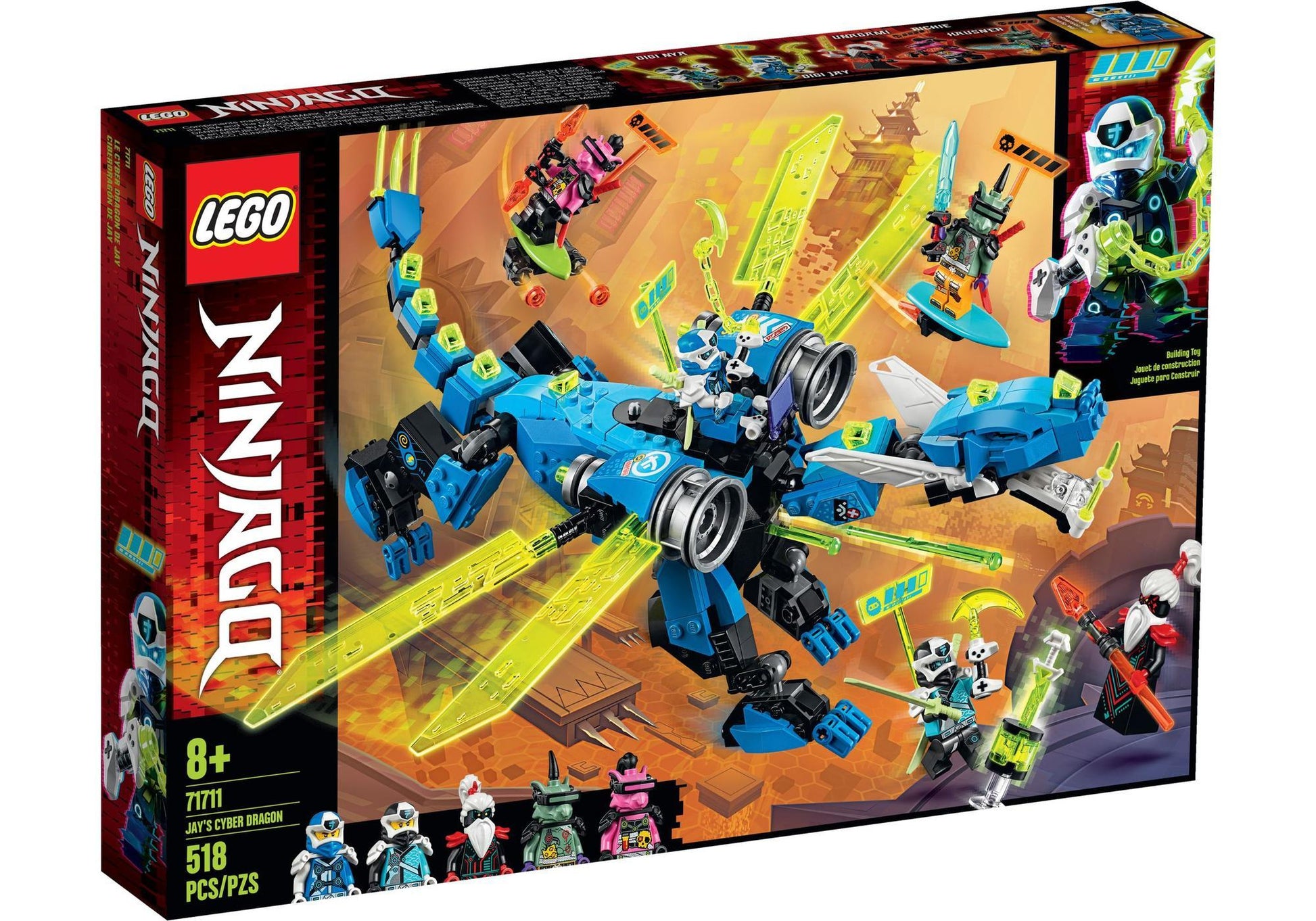 Lego 71711 Ninjago: Jays Cyber-Drache - plegobil
