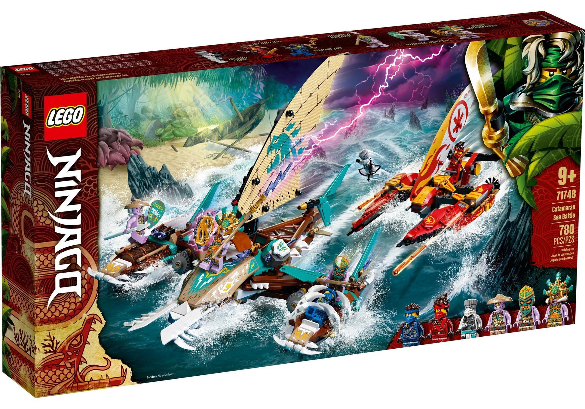 Lego 71748 Ninjago: Duell der Katamarane - plegobil