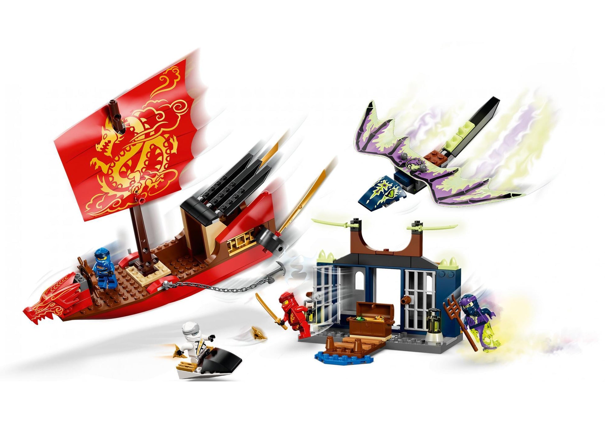 Lego 71749 Ninjago: Flug mit dem Ninja-Flugsegler - plegobil