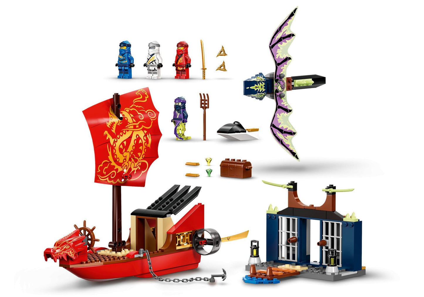Lego 71749 Ninjago: Flug mit dem Ninja-Flugsegler - plegobil