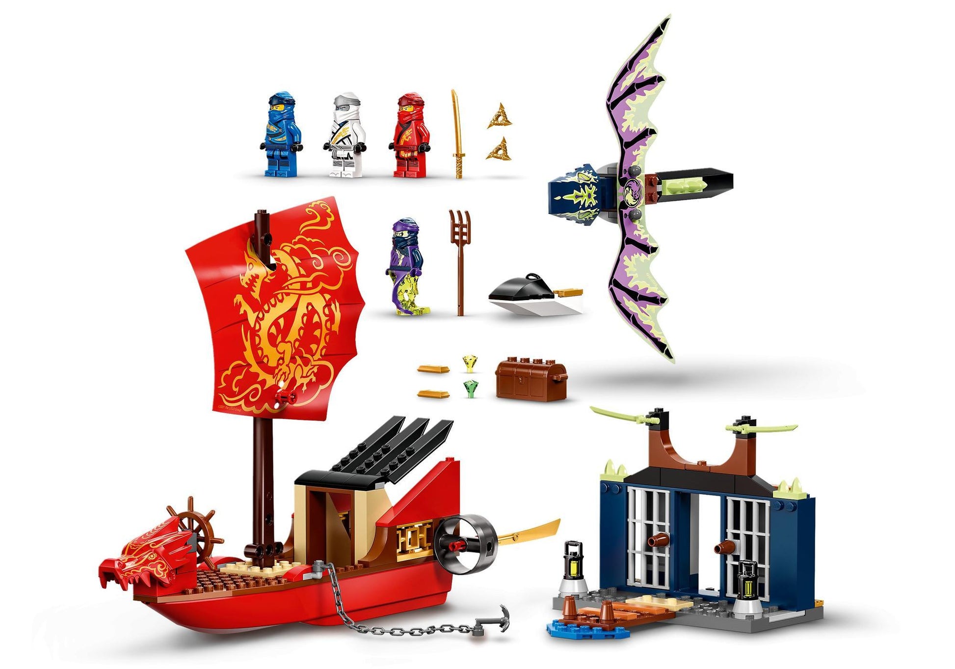 Lego 71749 Ninjago: Flug mit dem Ninja-Flugsegler - plegobil