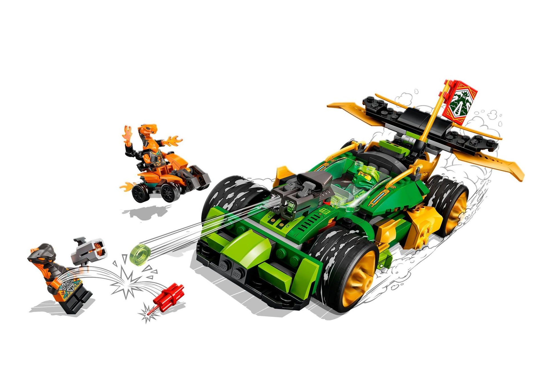 Lego 71763 Ninjago: Lloyds Rennwagen EVO - plegobil