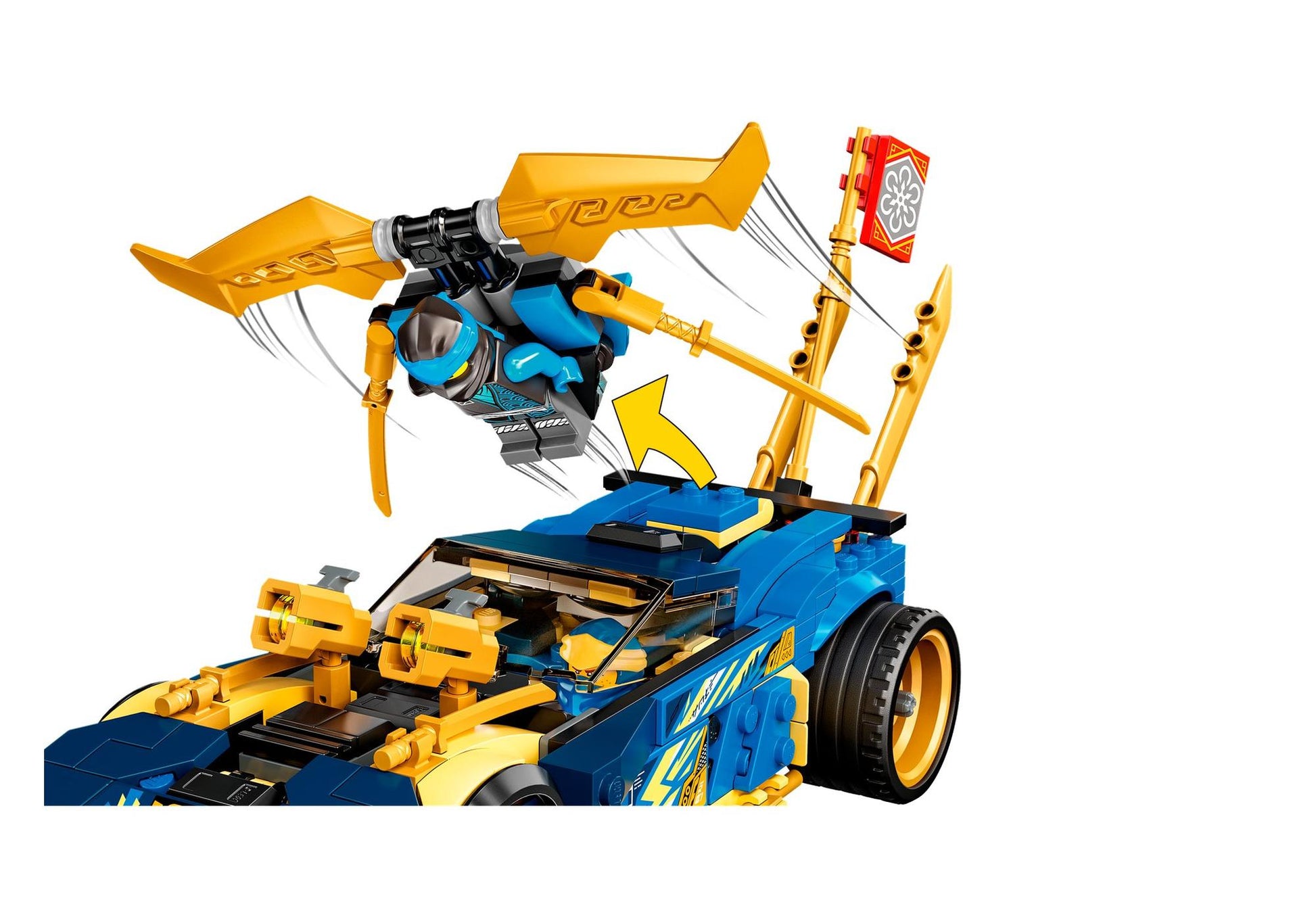 Lego 71776 Ninjago: Jays und Nyas Rennwagen EVO - plegobil