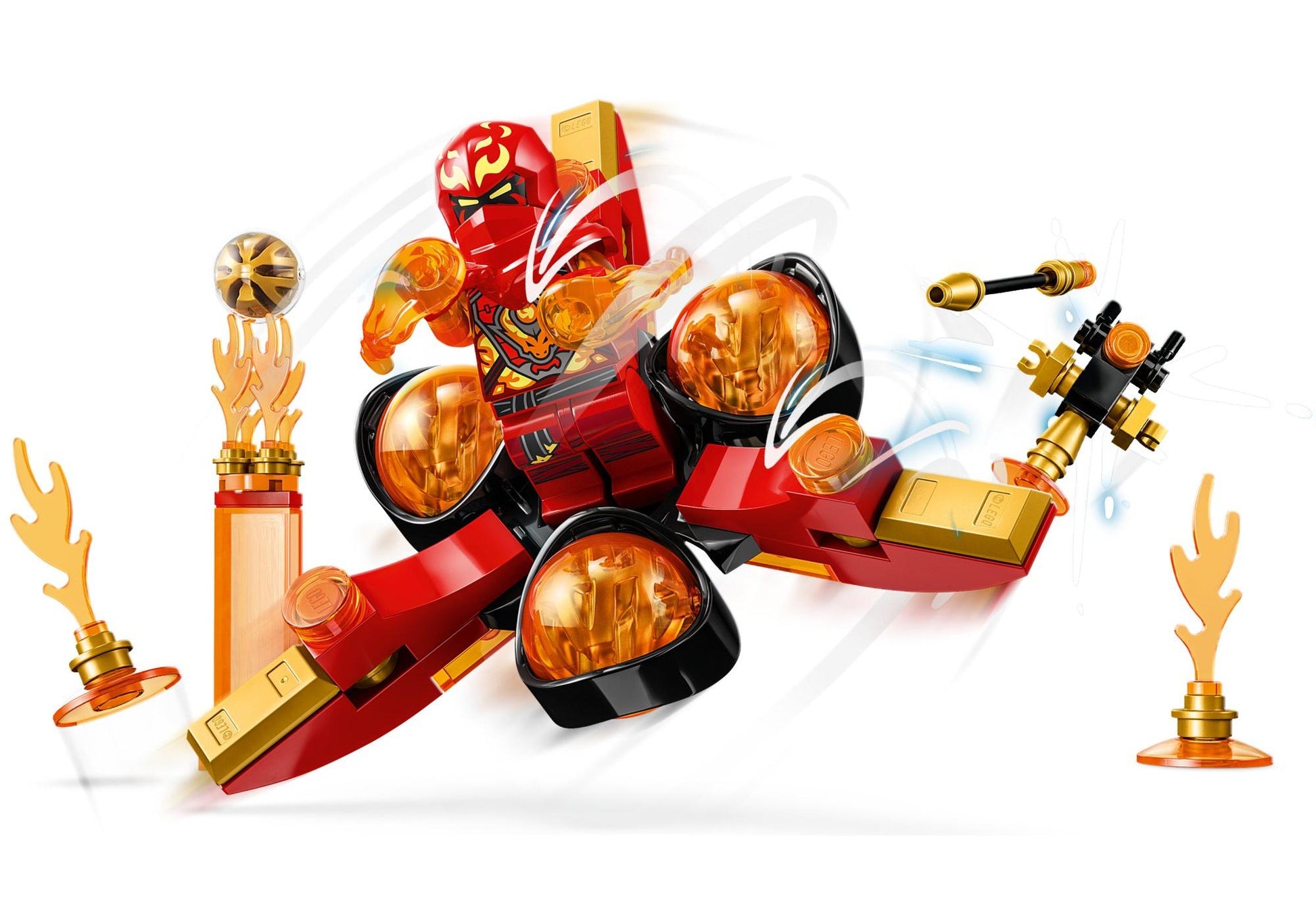 Lego 71777 Ninjago: Kais Drachenpower-Spinjitzu-Flip - plegobil