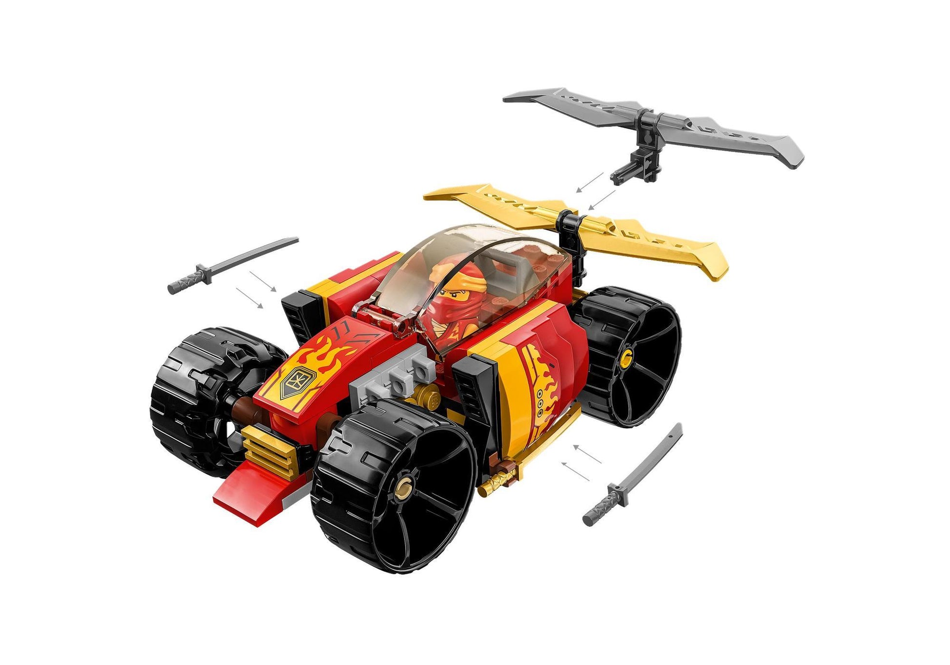 Lego 71780 Ninjago: Kais Ninja-Rennwagen EVO - plegobil