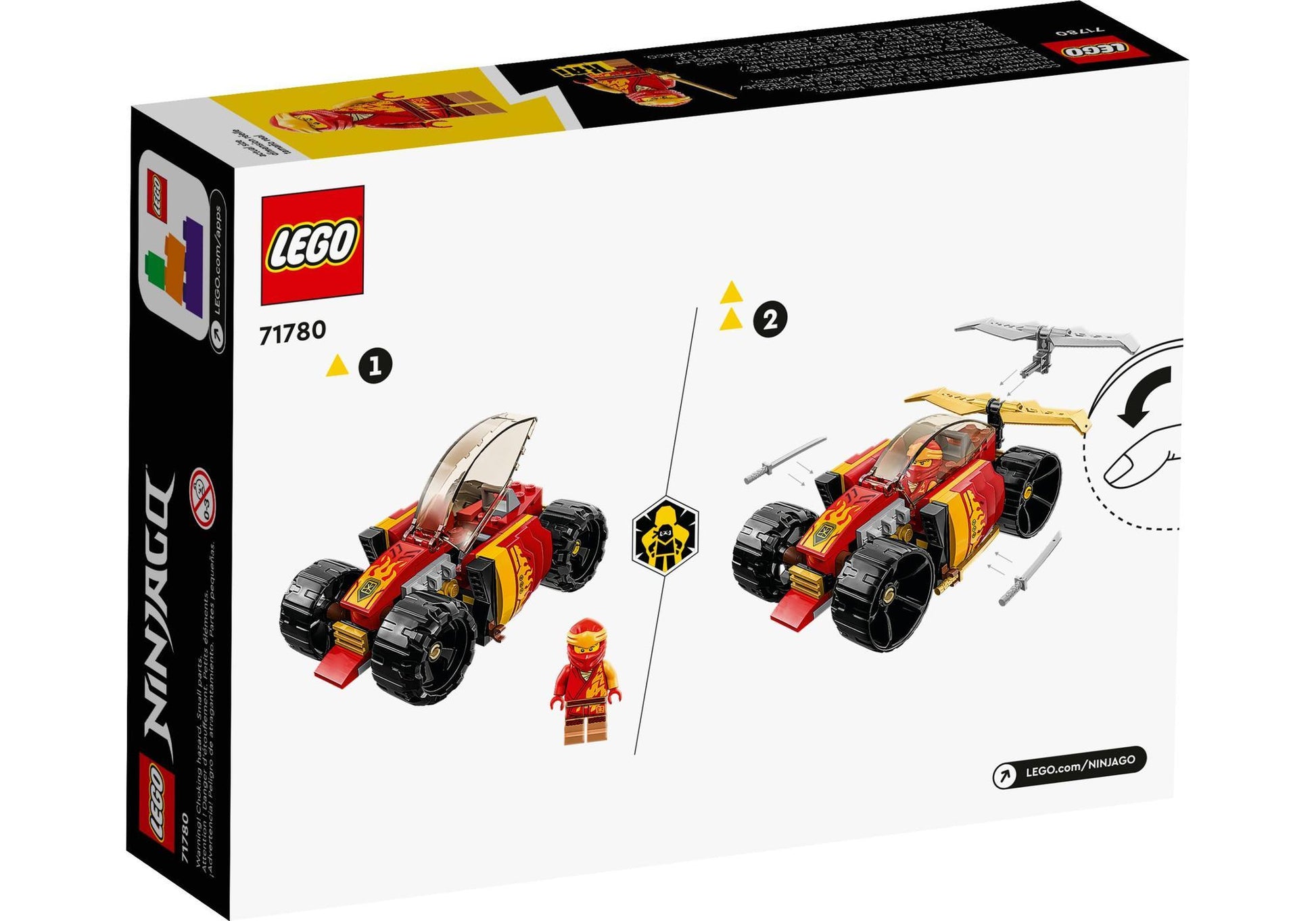 Lego 71780 Ninjago: Kais Ninja-Rennwagen EVO - plegobil
