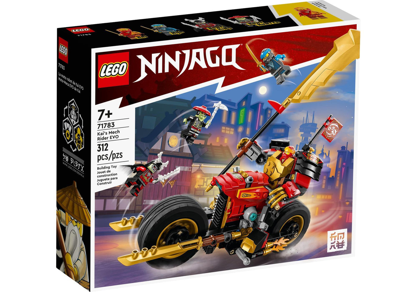 Lego 71783 Ninjago: Kais Mech-Bike EVO - plegobil