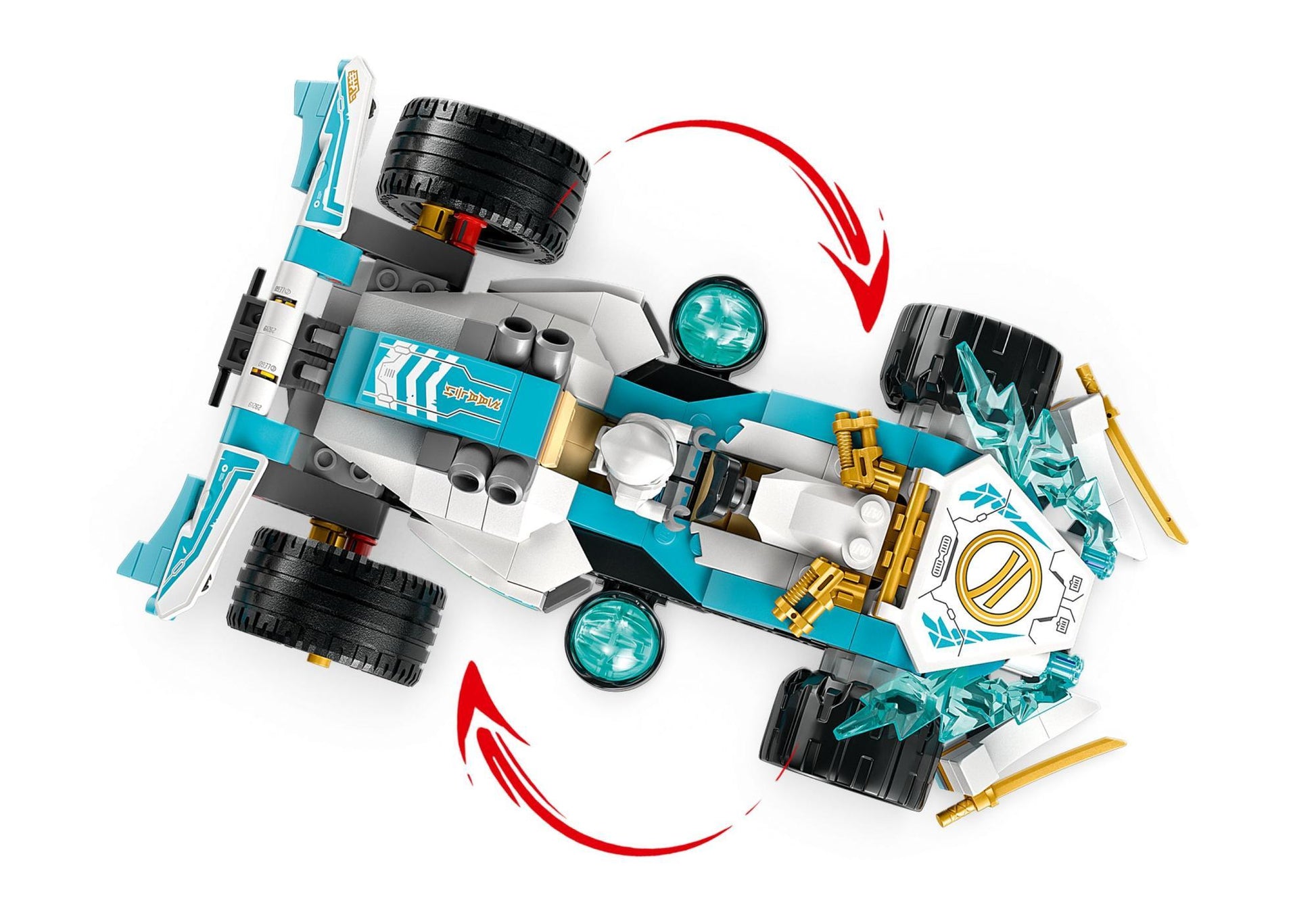 Lego 71791 Ninjago: Zanes Drachenpower-Spinjitzu-Rennwagen - plegobil