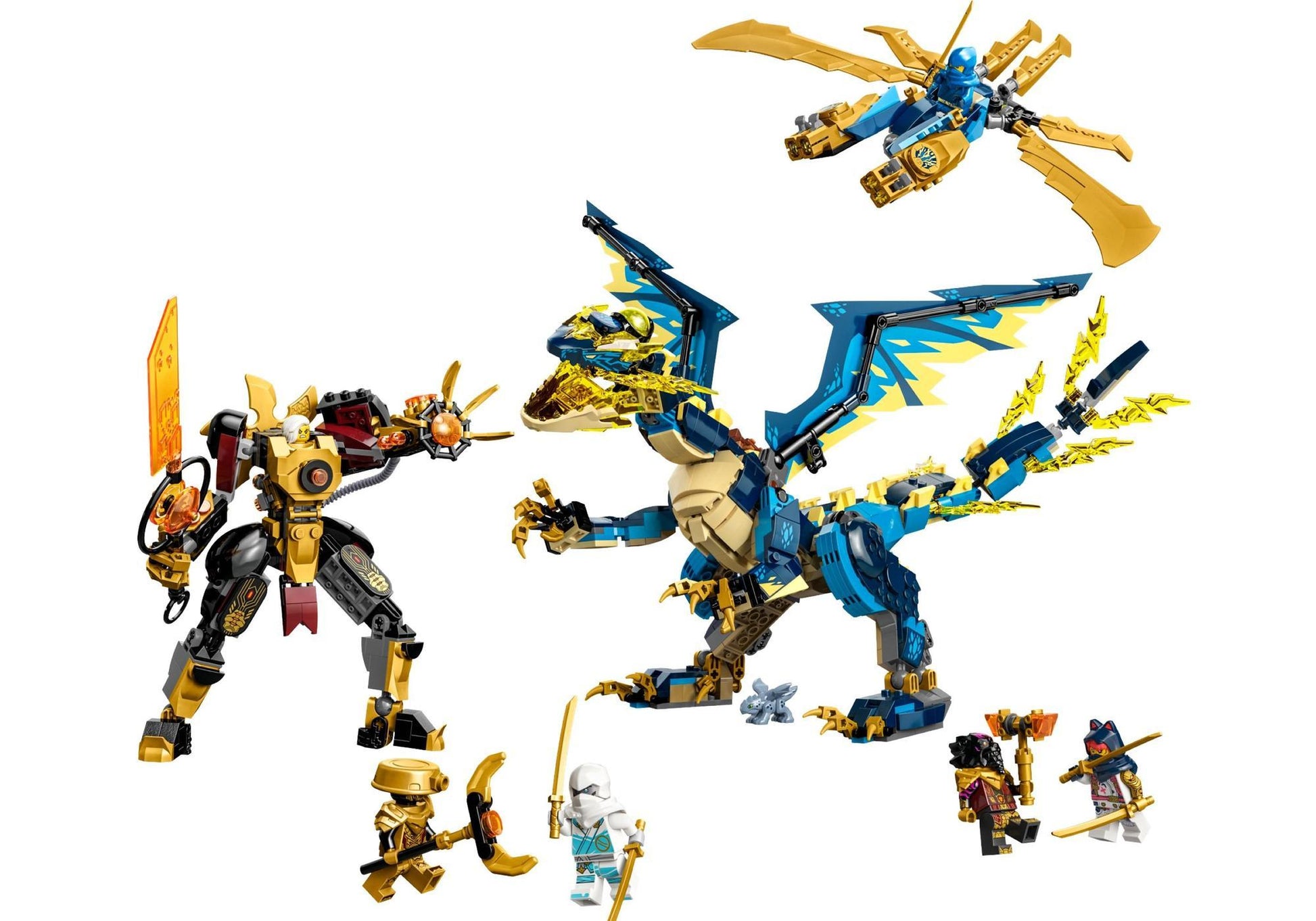 Lego 71796 Ninjago: Kaiserliches Mech-Duell gegen den Elementardrachen - plegobil