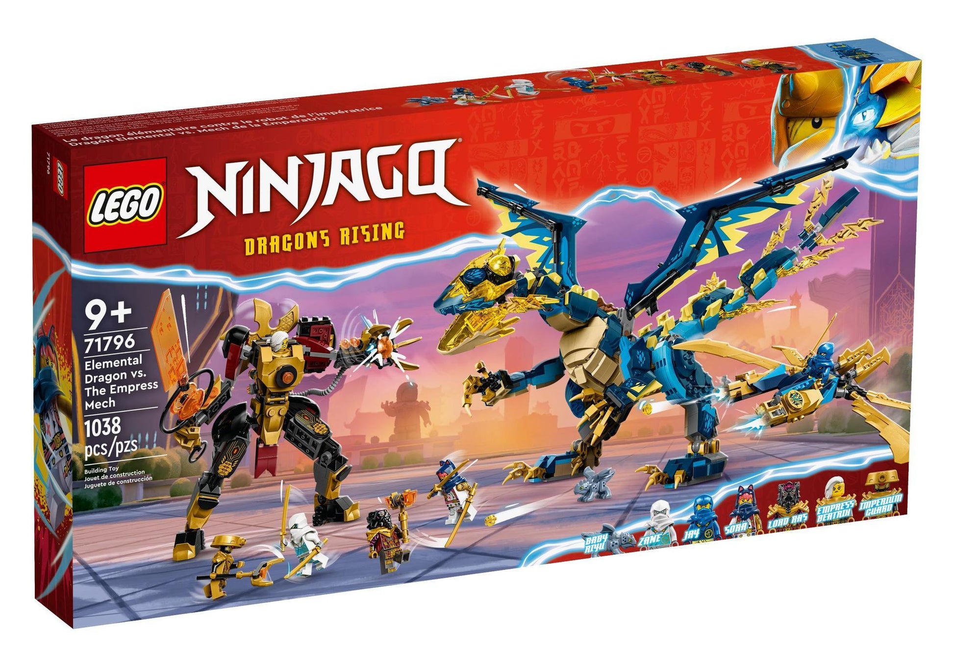 Lego 71796 Ninjago: Kaiserliches Mech-Duell gegen den Elementardrachen - plegobil