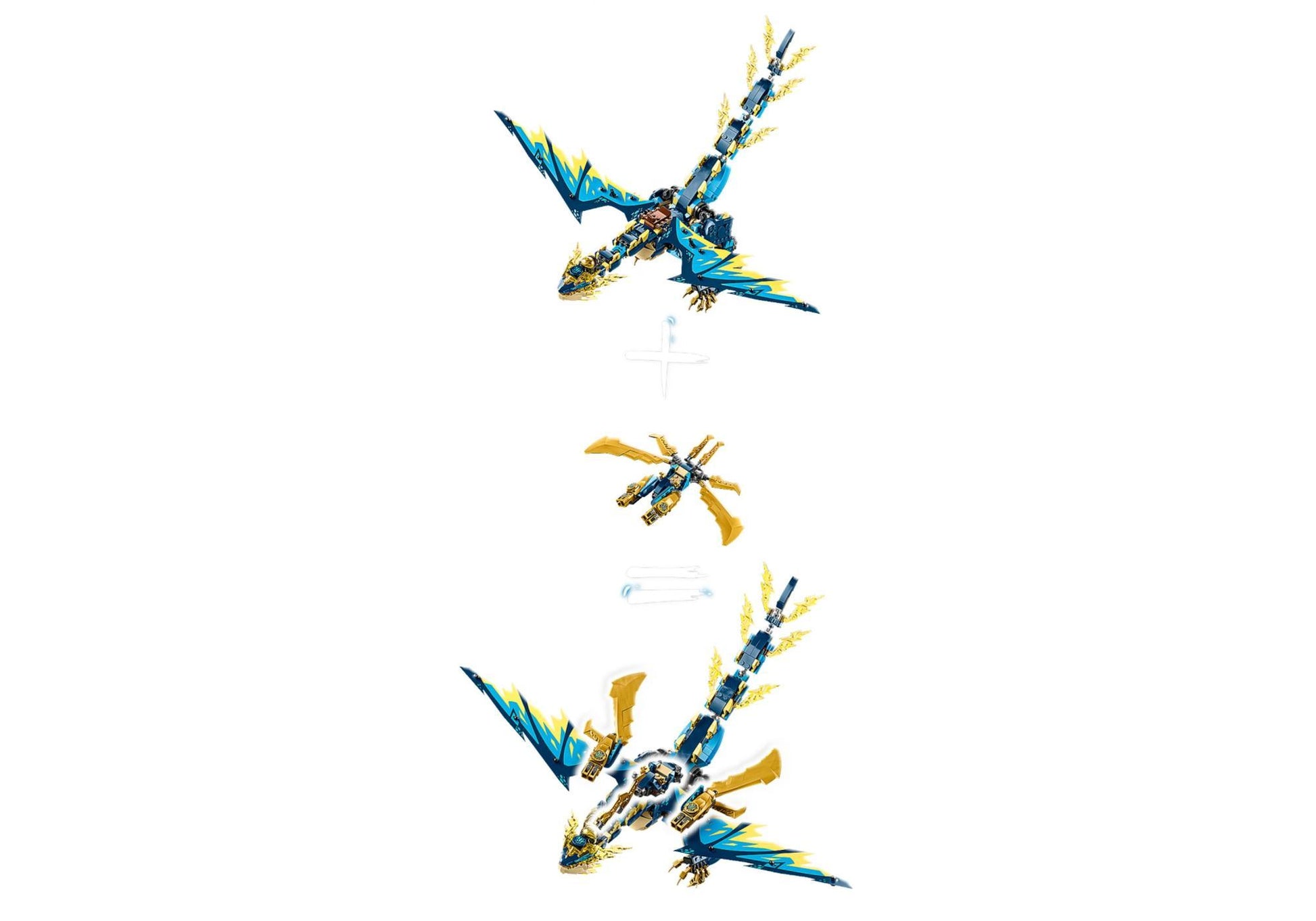 Lego 71796 Ninjago: Kaiserliches Mech-Duell gegen den Elementardrachen - plegobil